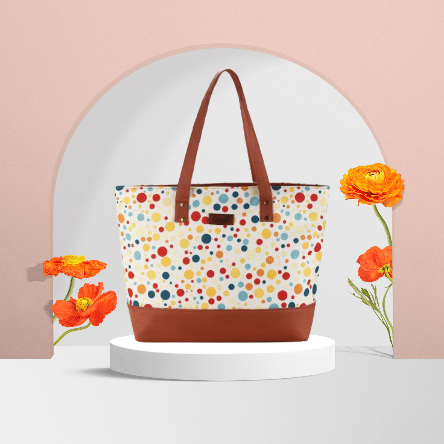     			CLUCI Tote Bag Fabric Set of 1 ( Multicolor )