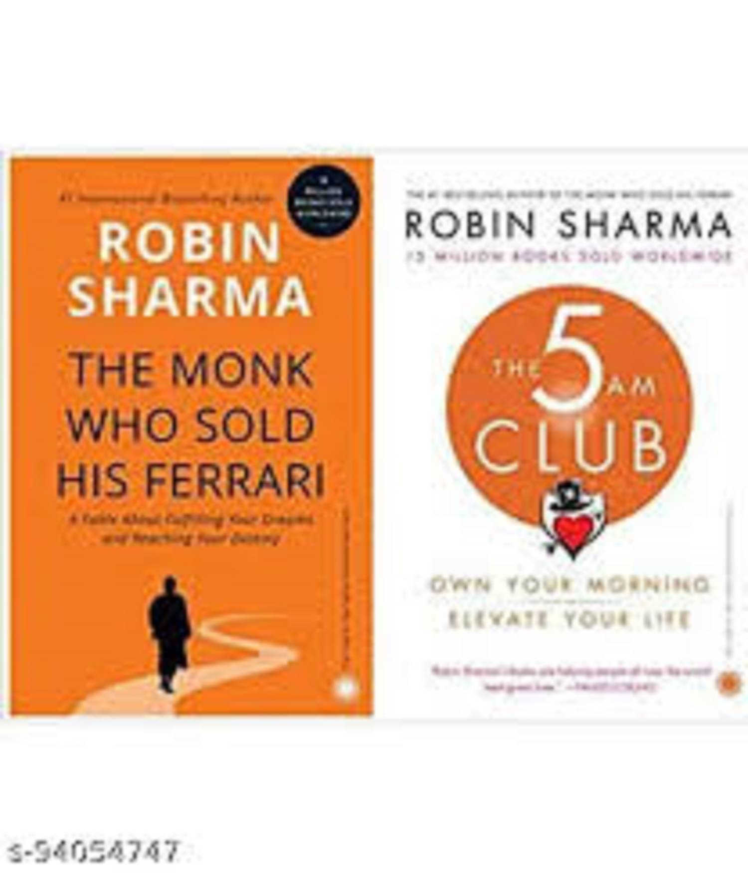     			COMBO OF 2 Books, The 5 AM Club: Own Your Morning, Elevate Your Life & The Monk Who Sold His Ferrari (Paperback, Robin Sharma)