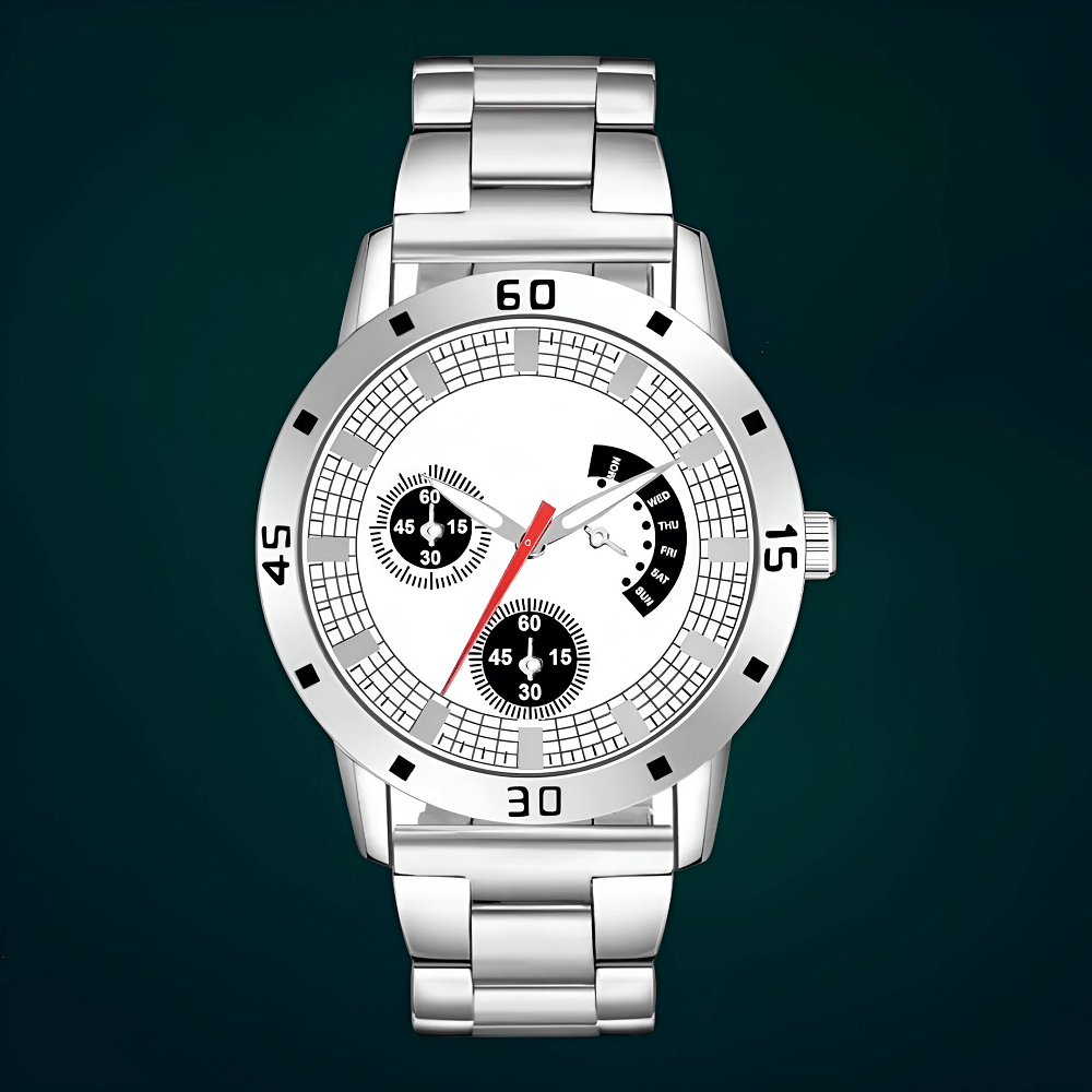    			Cosmic Silver Metal Analog Men's Watch