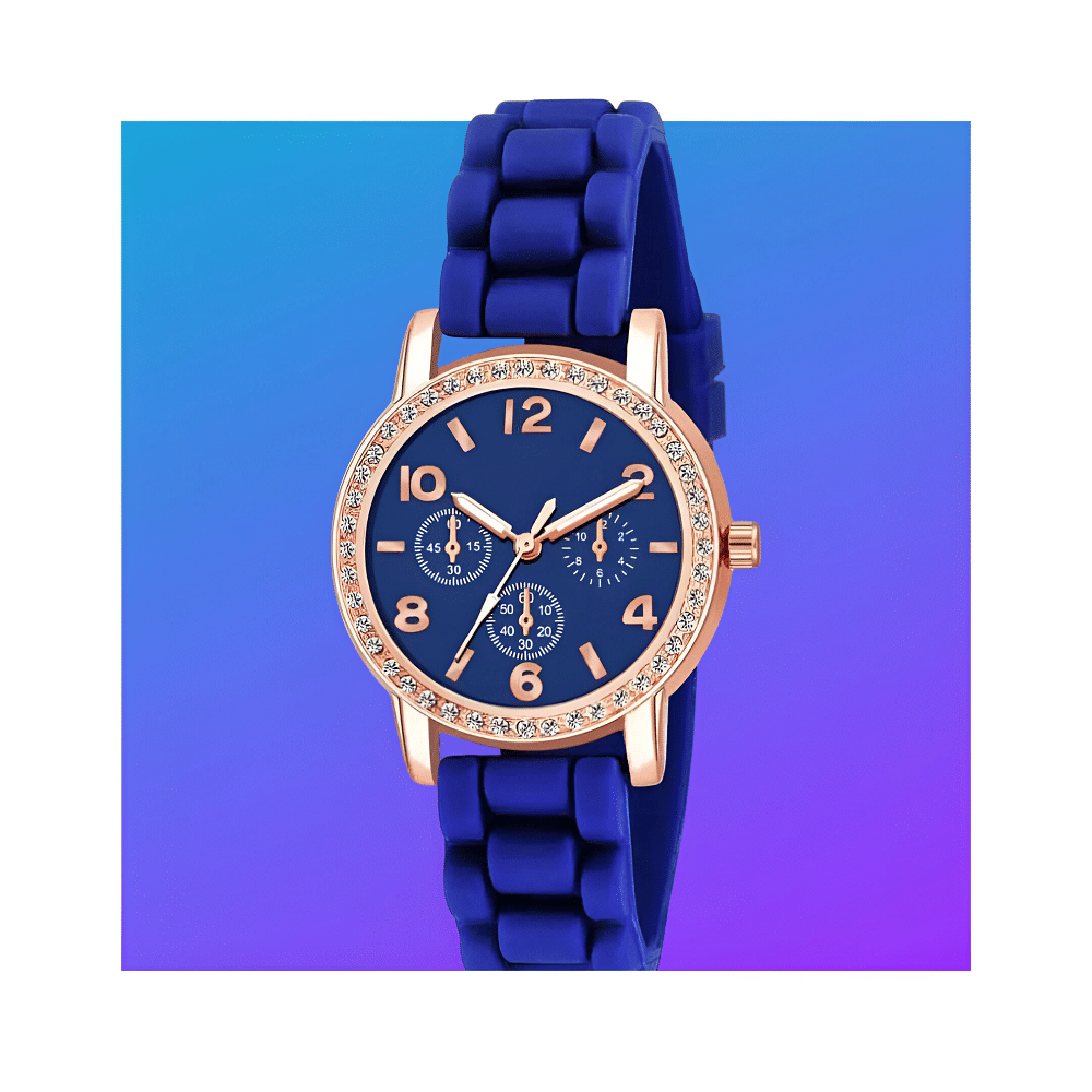     			DECLASSE Blue Silicon Analog Womens Watch