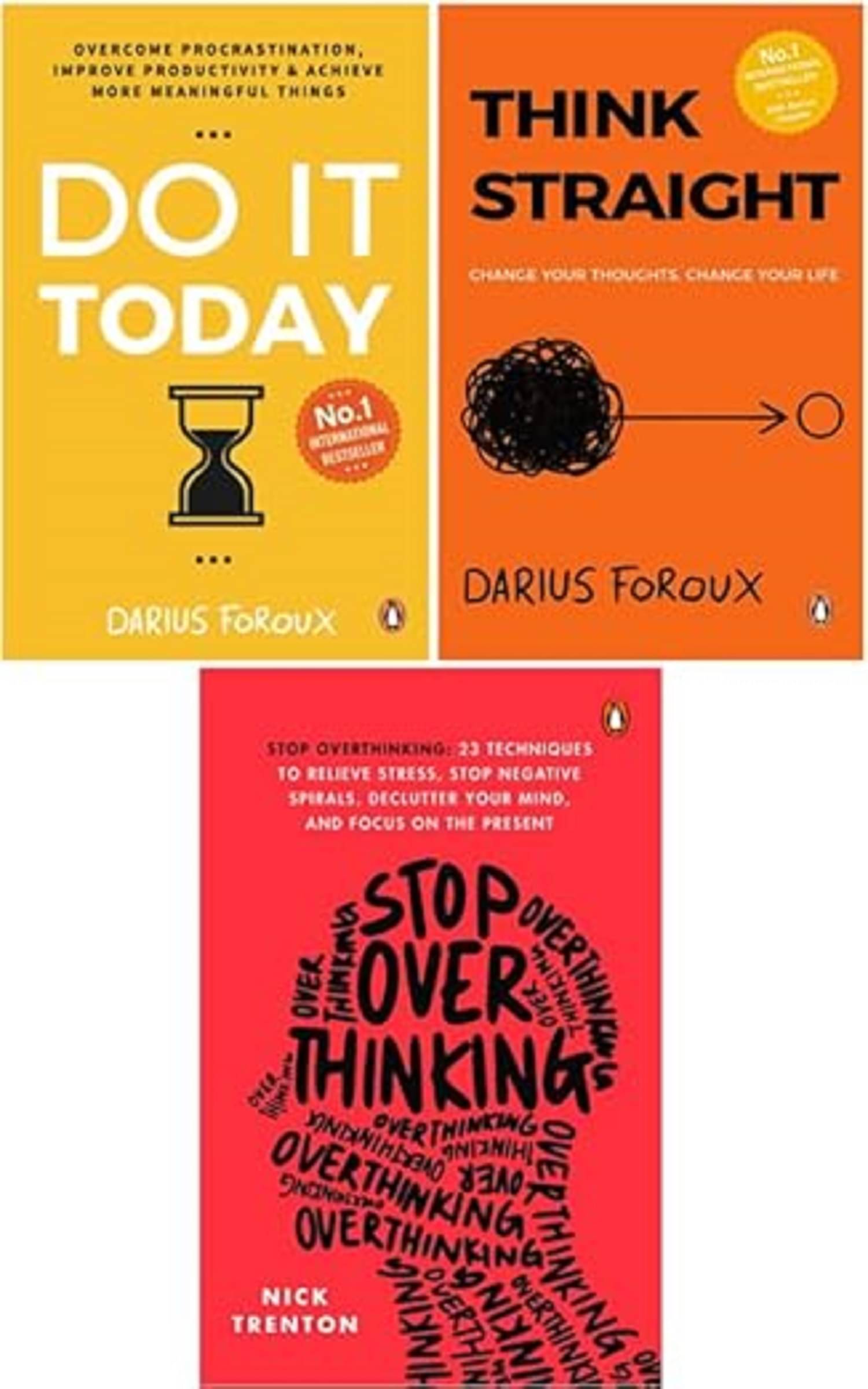 DO IT TODAY + THINK STRAIGHT + STOP OVERTHINKING (Combo of 3 Books) Paperback – 24 August 2023 DO IT TODAY + THINK STRAIGHT + STOP OVERTHINKING (Combo of 3 Books) Paperback – 24 August 2023