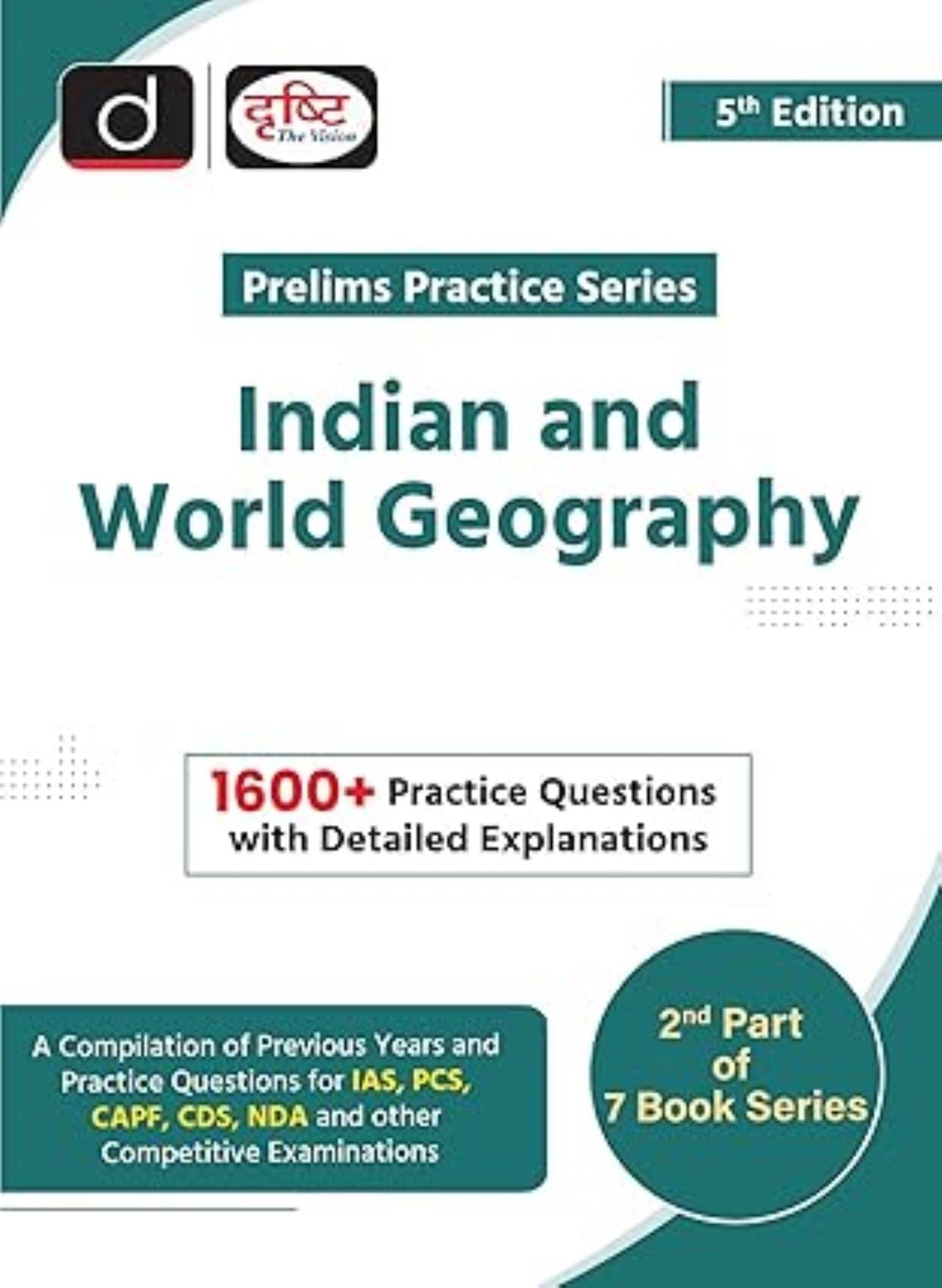     			DRISHTI 2025 EDITION Indian And World Geography 5th Edition | Drishti IAS | Prelims Practice Series