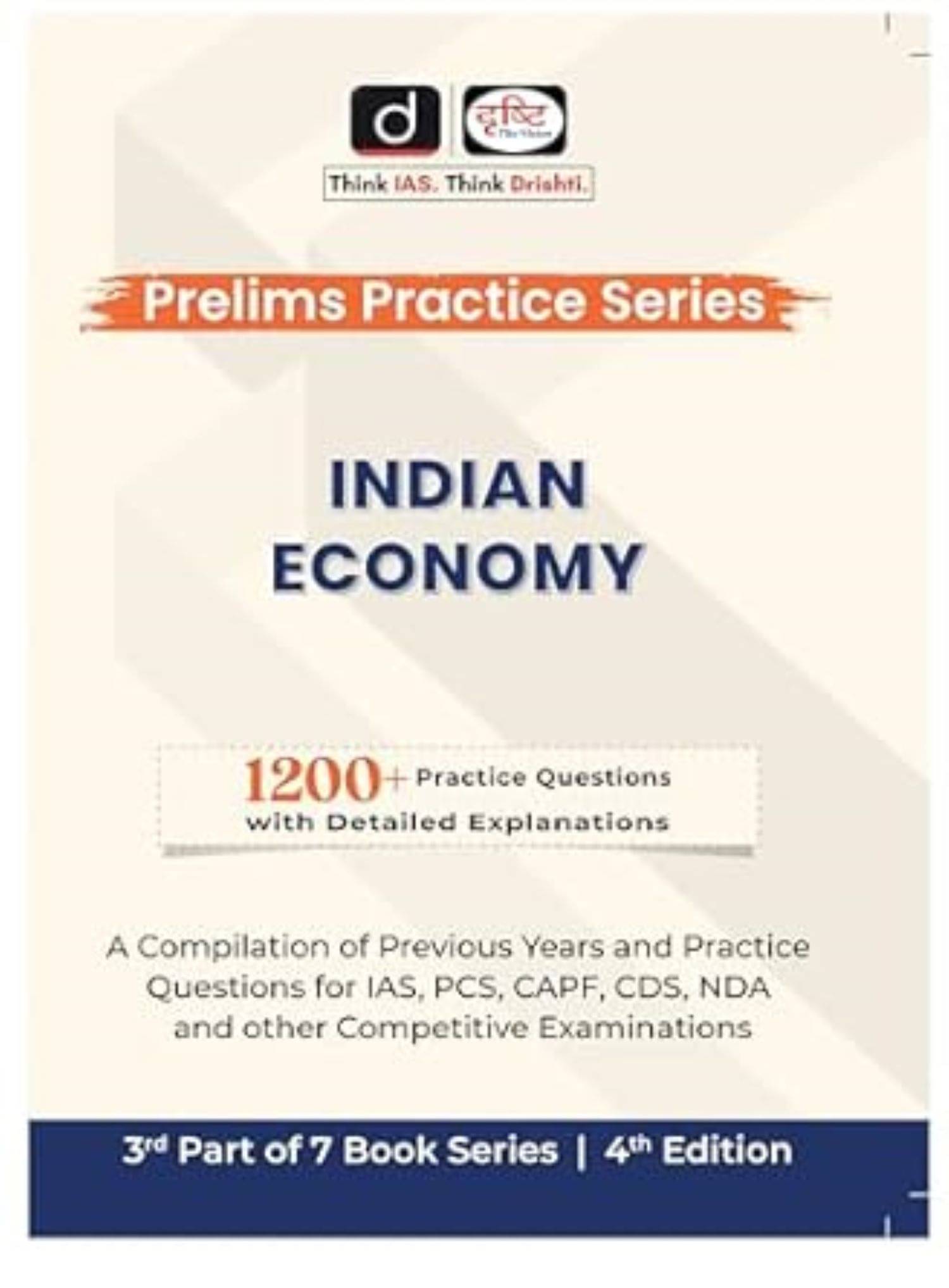     			Drishti 2025 EDITION Indian Economy 4th Edition Drishti IAS | Prelims Practice Series