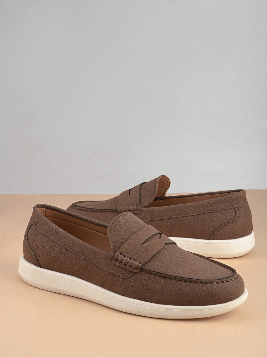     			Fentacia Brown Men's Korean Shoes