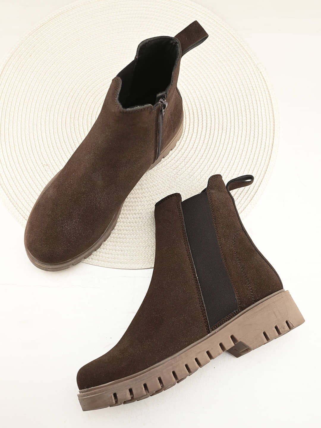 Fentacia Brown Women's Ankle Length Boots