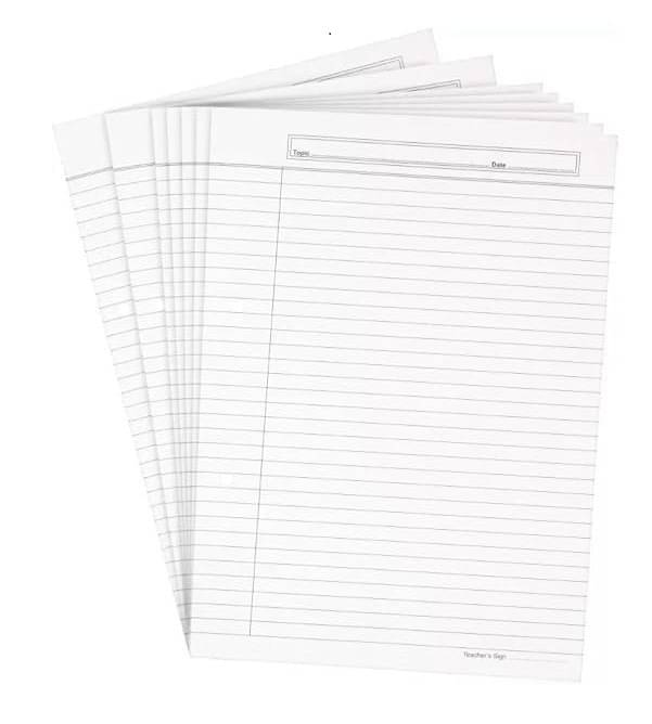     			Freedy A4 Size One Side Ruled white Sheet (Pack of 60 sheets) for Project/Assignment/Practical/Homework(A4-60-white)