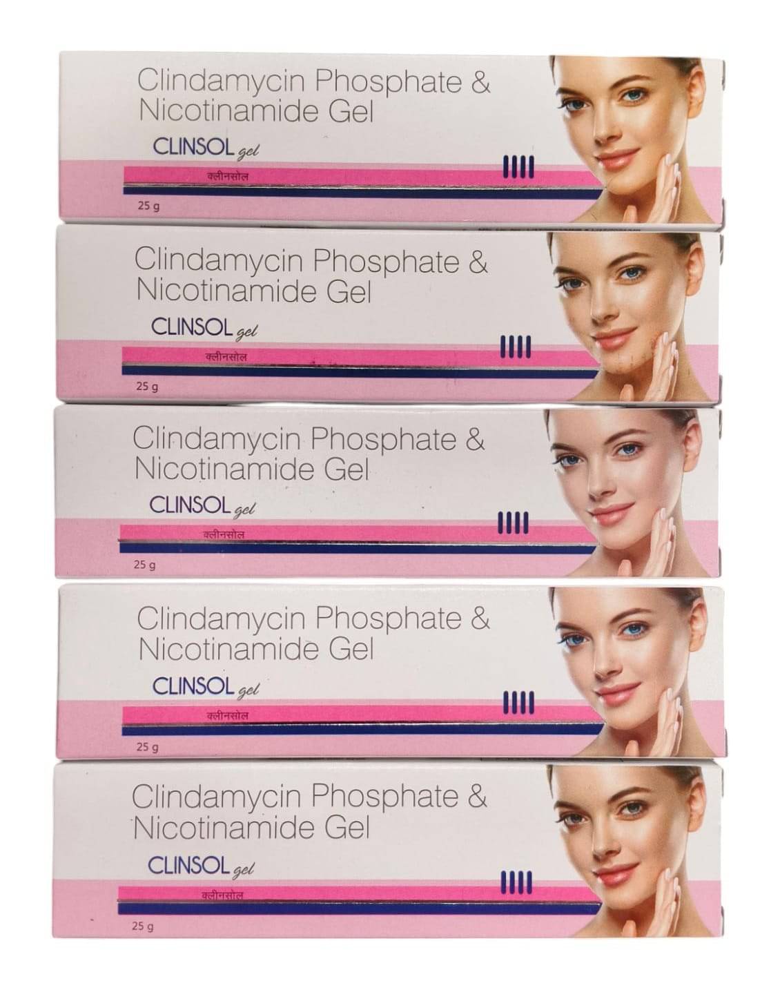     			Clinsol Nicotinamide Gel 25 gm Each (Pack of 5)