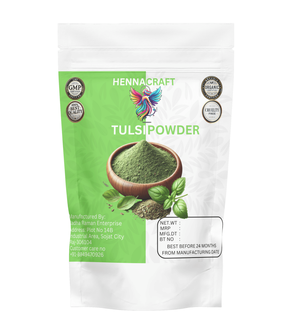     			Henna craft Tulsi Powder  hair and face Deep Conditioner 100 g