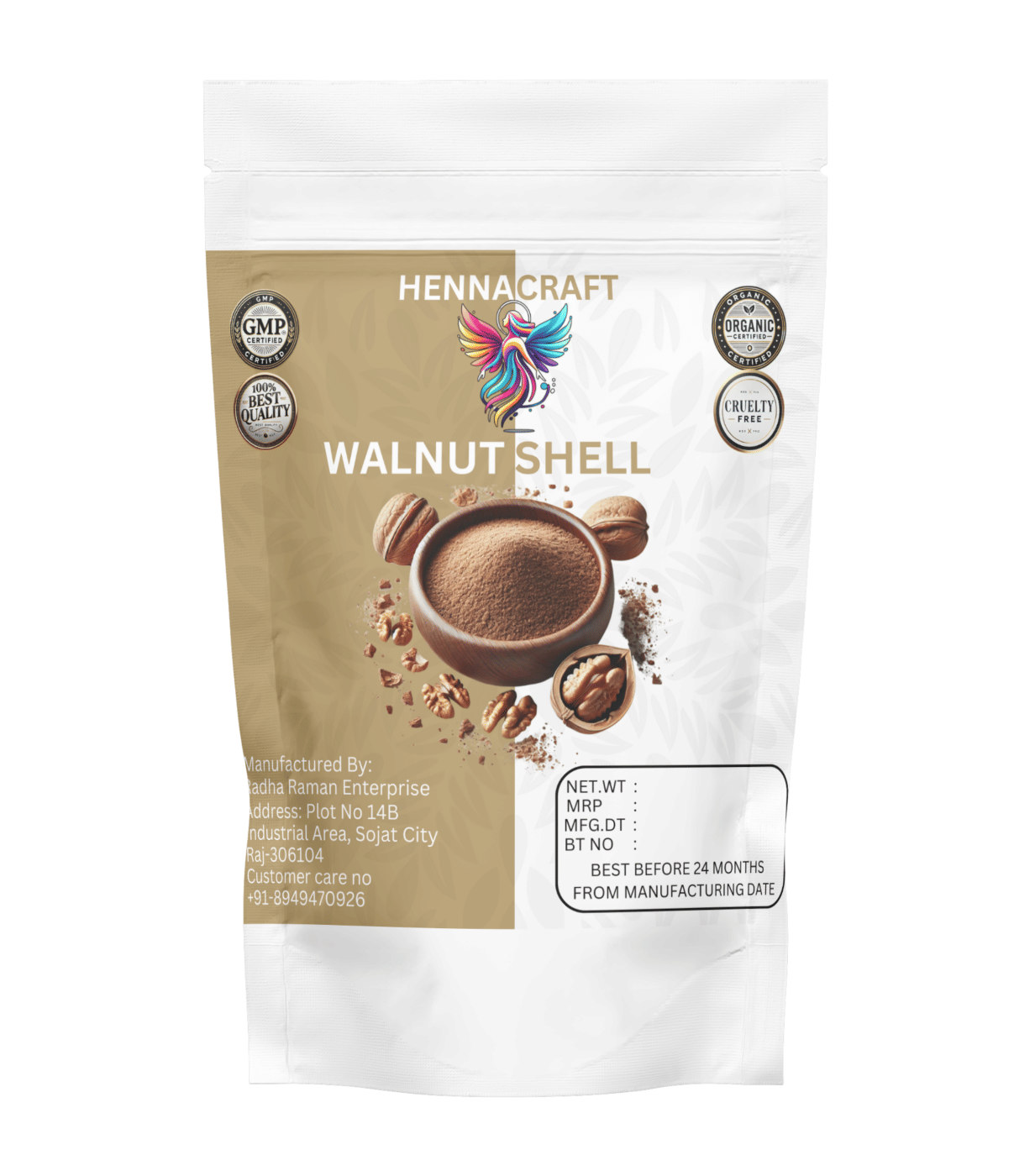 Henna craft Walnut Shell Powder For hair care Deep Conditioner 100 g Henna craft Walnut Shell Powder For hair care Deep Conditioner 100 g