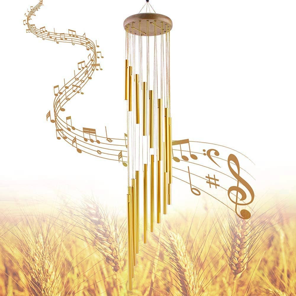 KRAMOX Metal Wind Chime Bells & Pipes Rods Brass Rod Indoor Windchime Pack of 1