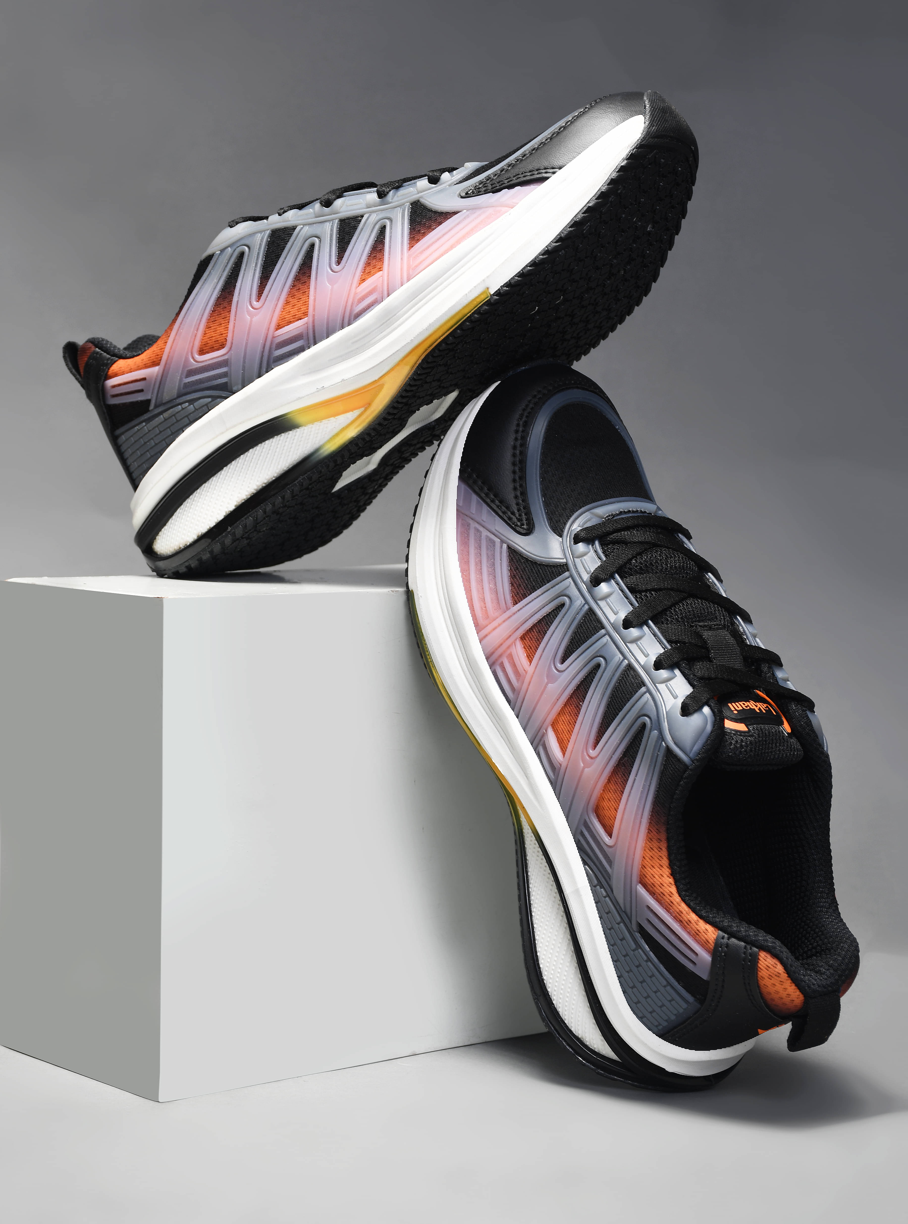     			Lakhani Aashirwad Hector-01 Black Men's Sports Running Shoes