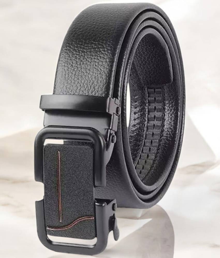     			Loopa - Black PU Men's Formal Belt ( Pack of 1 )