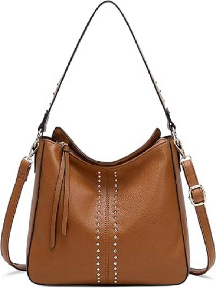     			Lychee Bags Hobo Bag PU Set of 1 ( Tan )