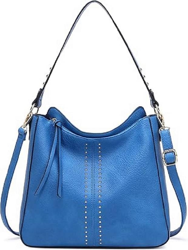     			Lychee Bags Hobo Bag PU Set of 1 ( Blue )