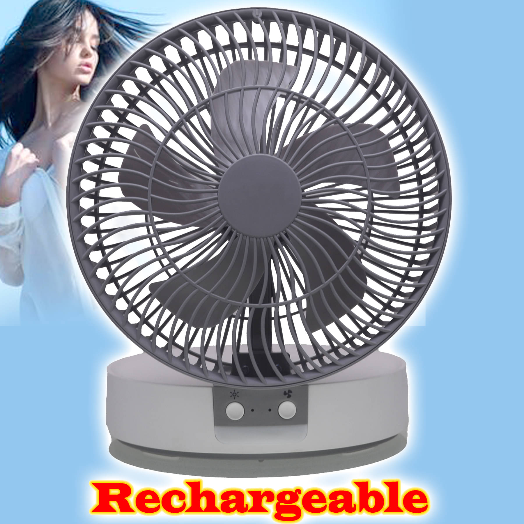     			Mini Table Rechargeable Fan