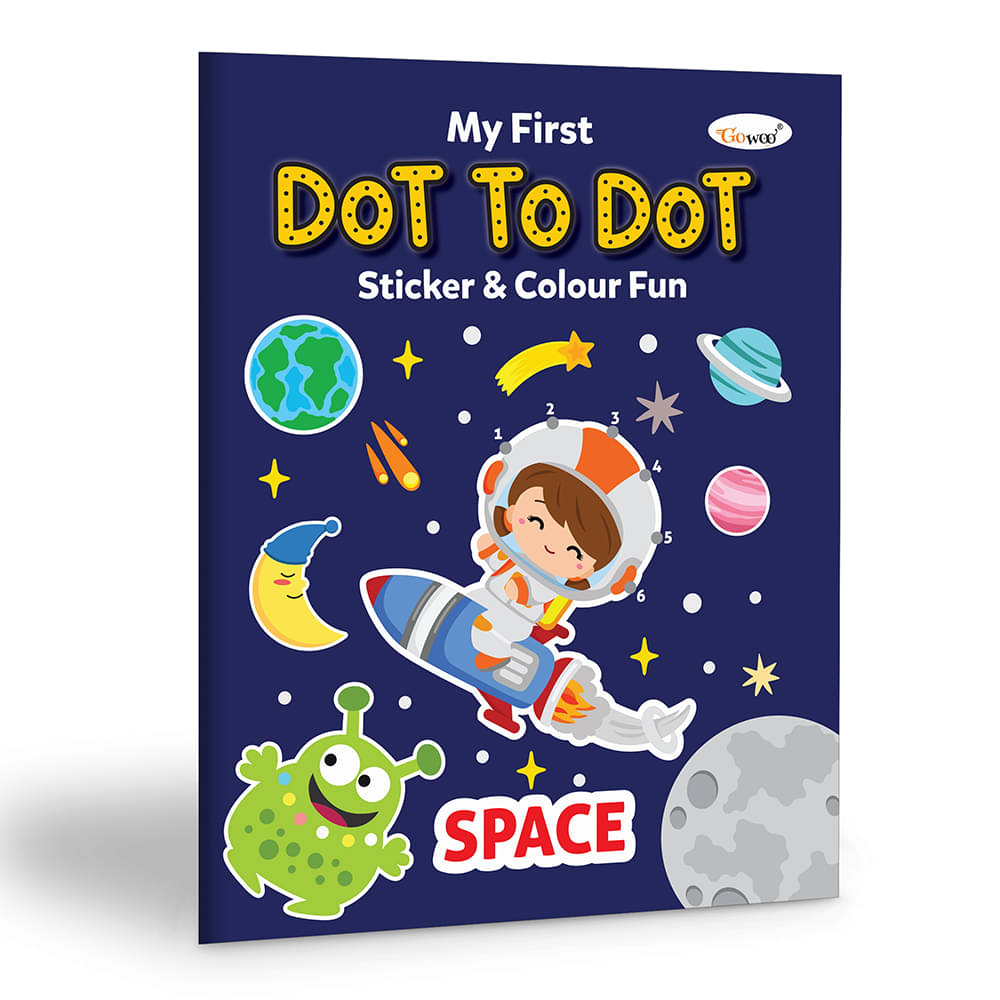     			My first Dot to Dot Sticker & Colour Fun - Space : Fun Learning and Coloring Book, Kids Coloring and Sticker Book, Coloring Book for Kids, Educational Art Book