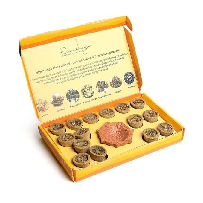     			Nirmalaya Havan Cups Amber 250 gm ( Pack of 2 )