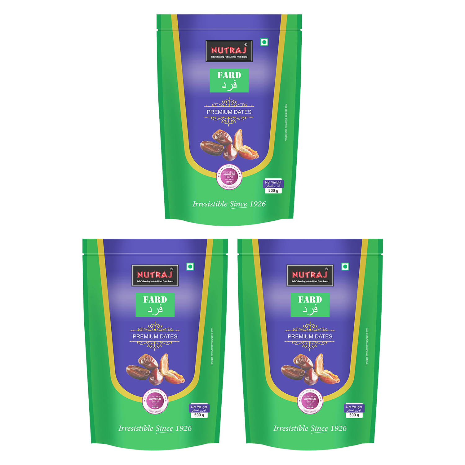     			Nutraj Fard Dates 1.5 Kg (500g x 3), Khajur, Fard Khajur 1.5 Kg (500g x 3),Dry Fruit Khajur)