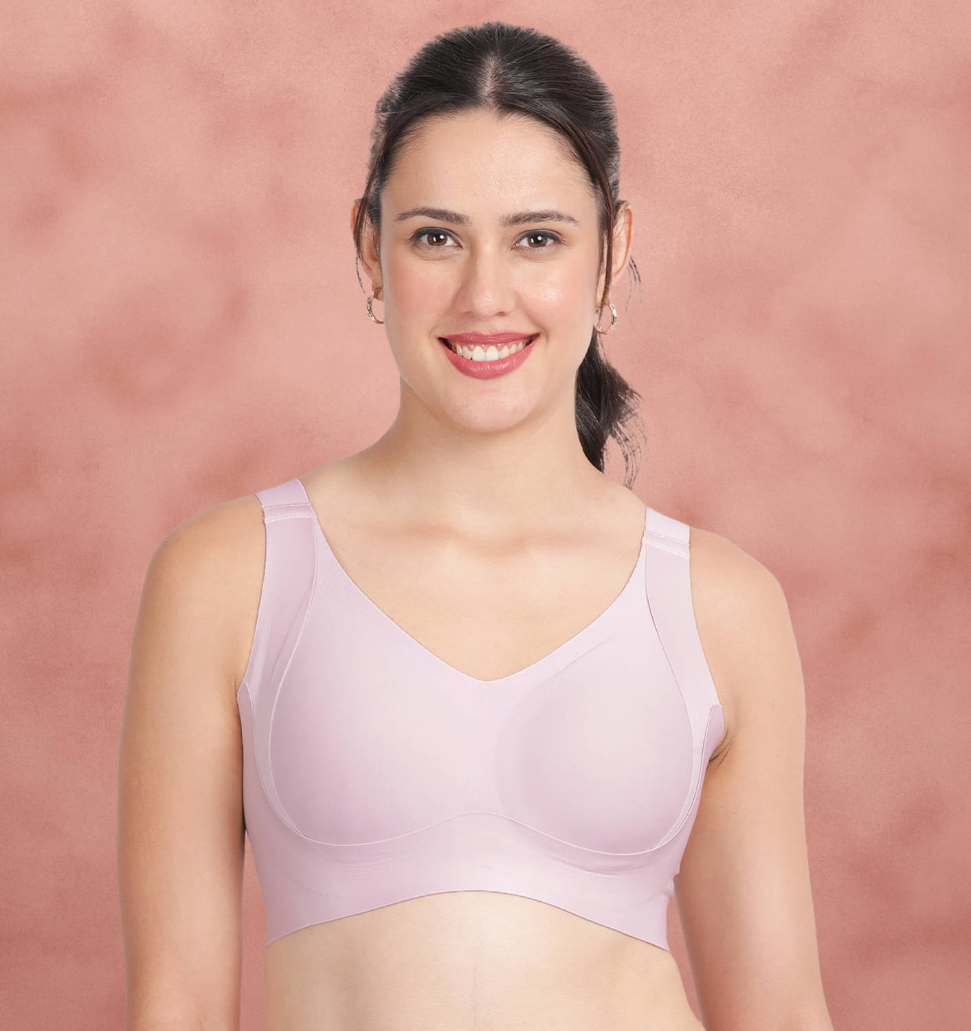     			Shyaway Pack of 1 Nylon Lightly Padded T-Shirt Bra For Women ( Pink )
