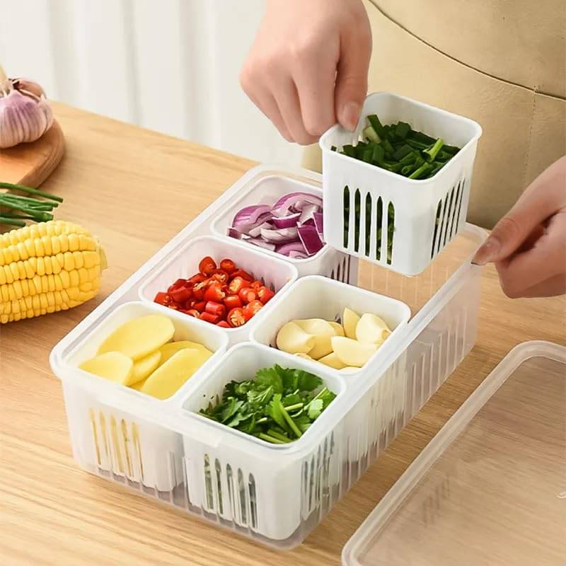 Stysol Fridge Container Plastic White Multi-Purpose Container ( Set of 2 ) Stysol Fridge Container Plastic White Multi-Purpose Container ( Set of 2 )