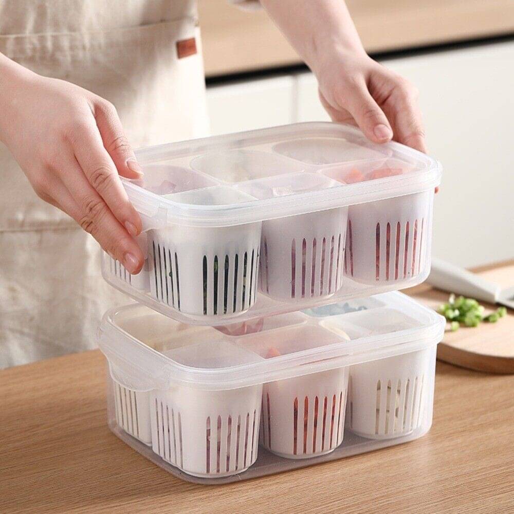 Stysol Fridge Container Plastic White Multi-Purpose Container ( Set of 1 ) Stysol Fridge Container Plastic White Multi-Purpose Container ( Set of 1 )