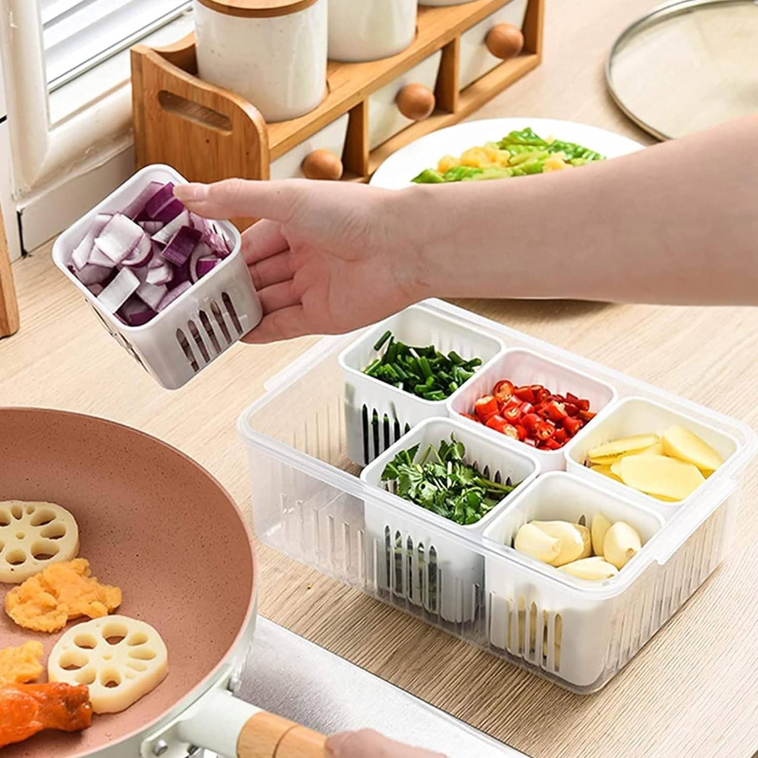 Stysol Fridge Container Plastic White Multi-Purpose Container ( Set of 1 ) Stysol Fridge Container Plastic White Multi-Purpose Container ( Set of 1 )