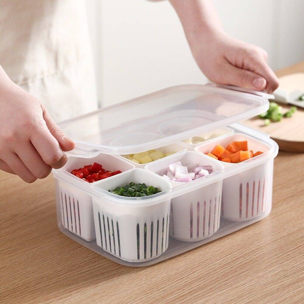 Stysol Fridge Container Plastic White Multi-Purpose Container ( Set of 1 ) Stysol Fridge Container Plastic White Multi-Purpose Container ( Set of 1 )