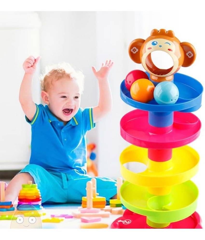 Stysol Roll Ball 5 Layer Ball Drop and Roll Swirling Tower for Baby and Toddler Development Educational Toys Stack Drop and Go Ball Ramp 3 Spinning Toy Stysol Roll Ball 5 Layer Ball Drop and Roll Swirling Tower for Baby and Toddler Development Educational Toys Stack Drop and Go Ball Ramp 3 Spinning Toy