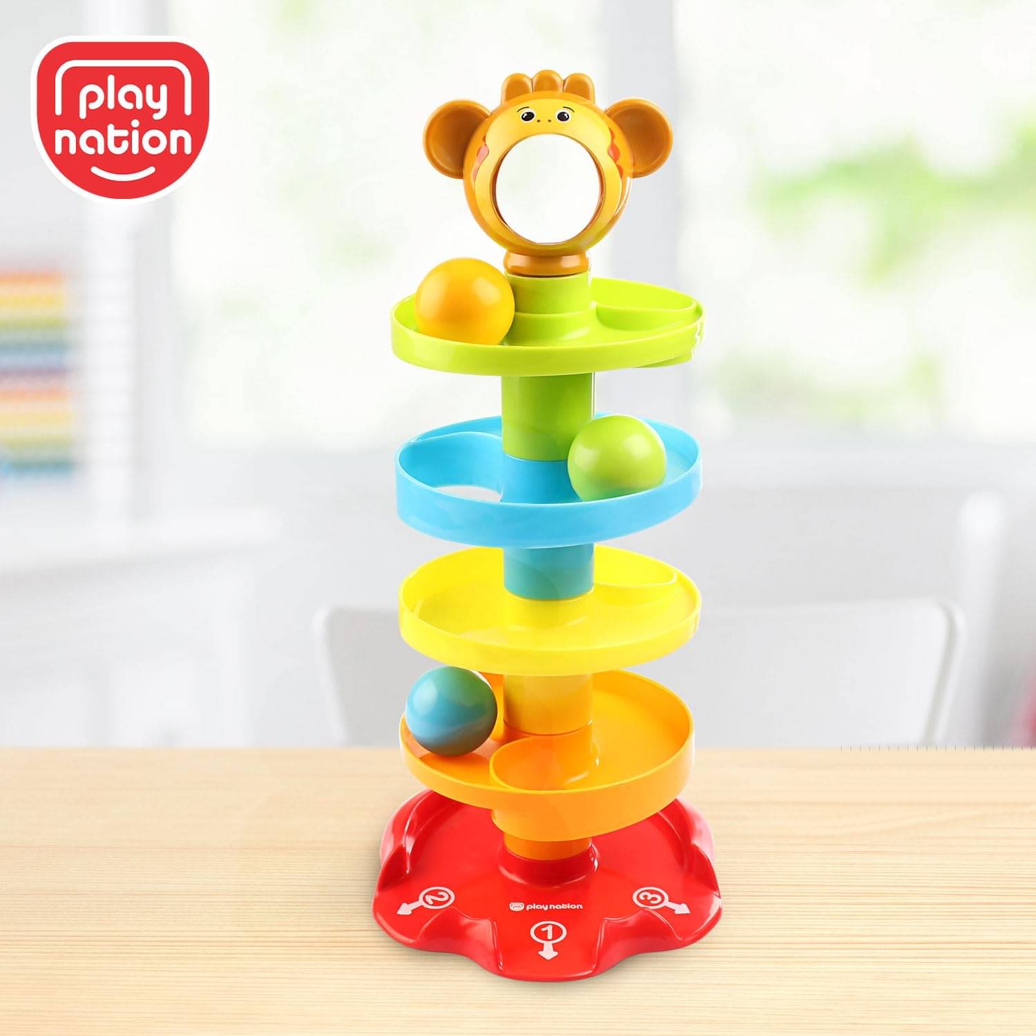     			Stysol Toys 5 Layer Ball Drop and Roll Swirling Tower for Baby and Toddlers - Educational Toy for Kids - Color As Per Stock