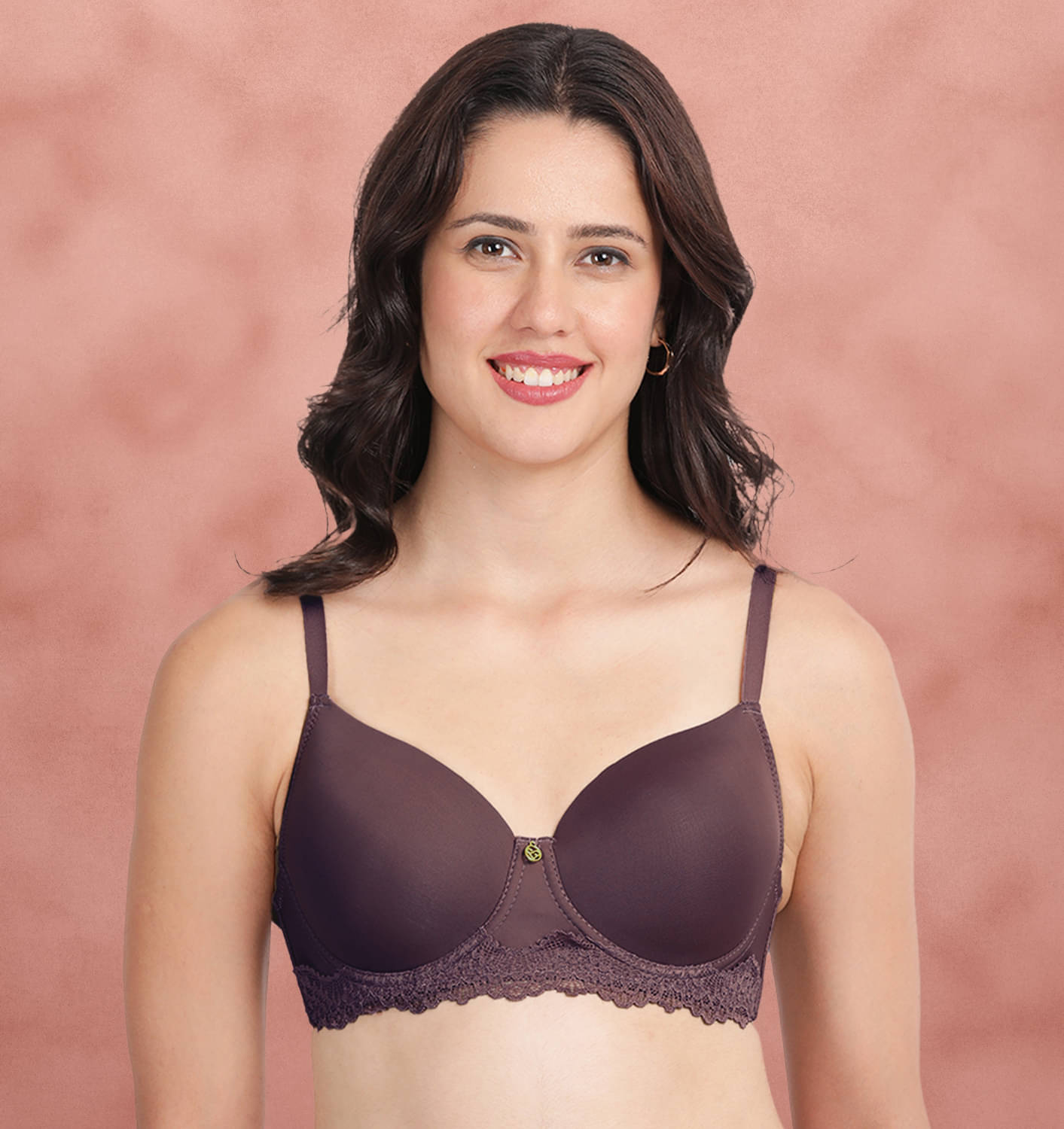 Susie Pack of 1 Nylon Lightly Padded Everyday Bra For Women ( Purple ) Susie Pack of 1 Nylon Lightly Padded Everyday Bra For Women ( Purple )