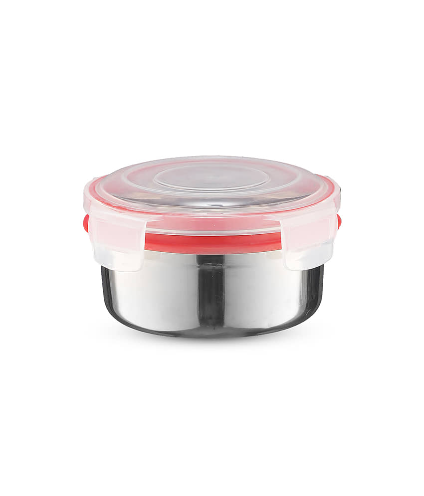 Trueware Clip & Close Stainless Steel Lunch Box 1 - Container ( Pack of 1 )