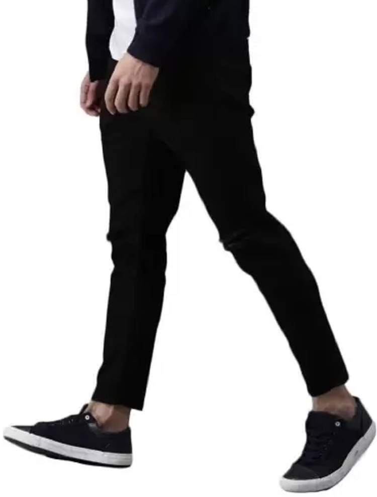 WHATON Skinny Fit Distressed Men's Jeans - Black ( Pack of 1 ) WHATON Skinny Fit Distressed Men's Jeans - Black ( Pack of 1 )