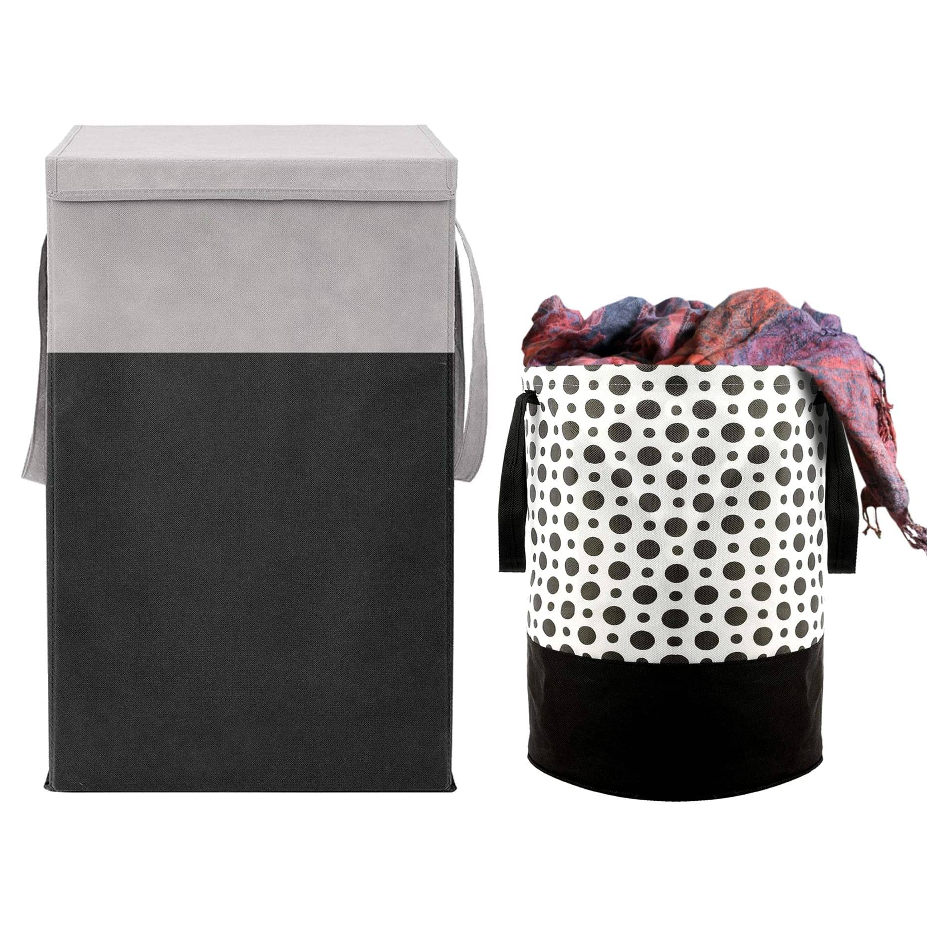     			Zovira Grey Laundry Bags ( Pack of 2 )