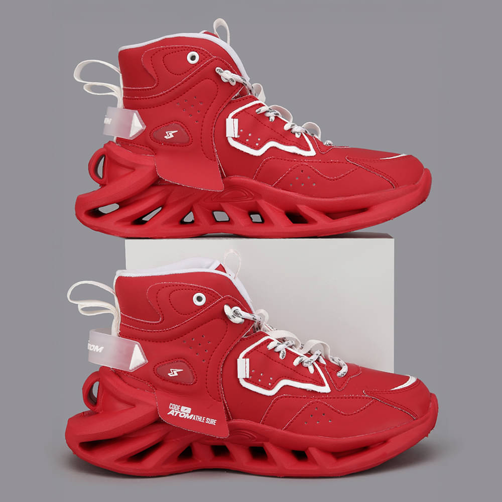    			ATOM Red Men's Sneakers