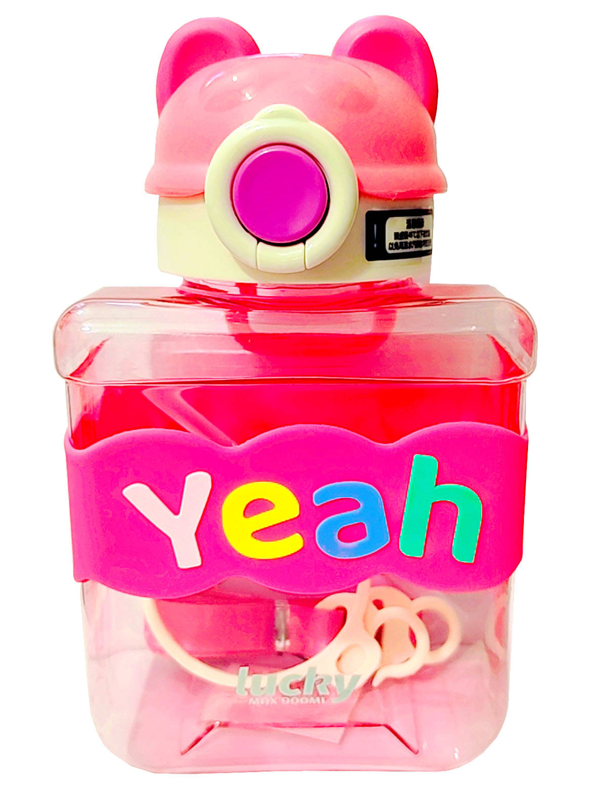     			viDixn Yeah Water Bottle & Sipper for School, Office, Home, Gym (900 ML) Water Bottle for Boys & Girls Leakproof, Rust Free School Bottle (Pack of 1) Pink