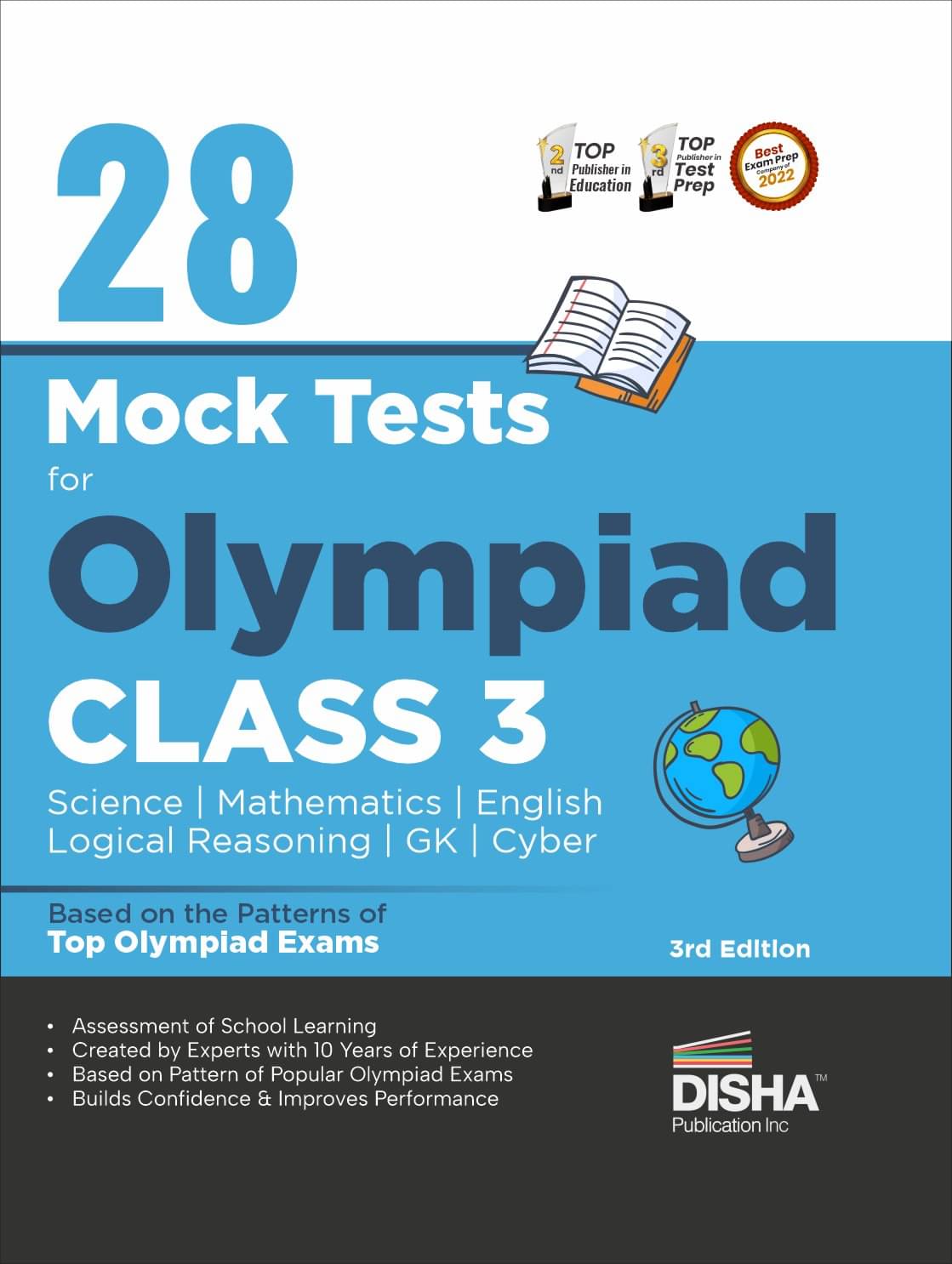     			28 Mock Test Series for Olympiads Class 3 Science, Mathematics, English, Logical Reasoning, GK & Cyber 3rd Edition