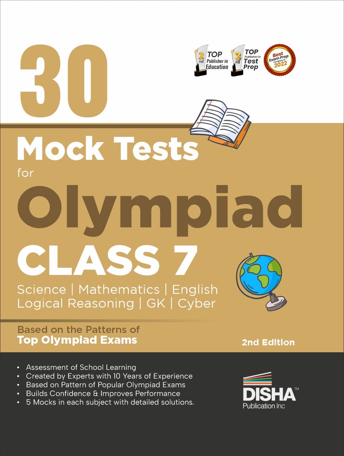 30 Mock Test Series for Olympiads Class 7 Science, Mathematics, English, Logical Reasoning, GK/ Social & Cyber 2nd Edition 30 Mock Test Series for Olympiads Class 7 Science, Mathematics, English, Logical Reasoning, GK/ Social & Cyber 2nd Edition