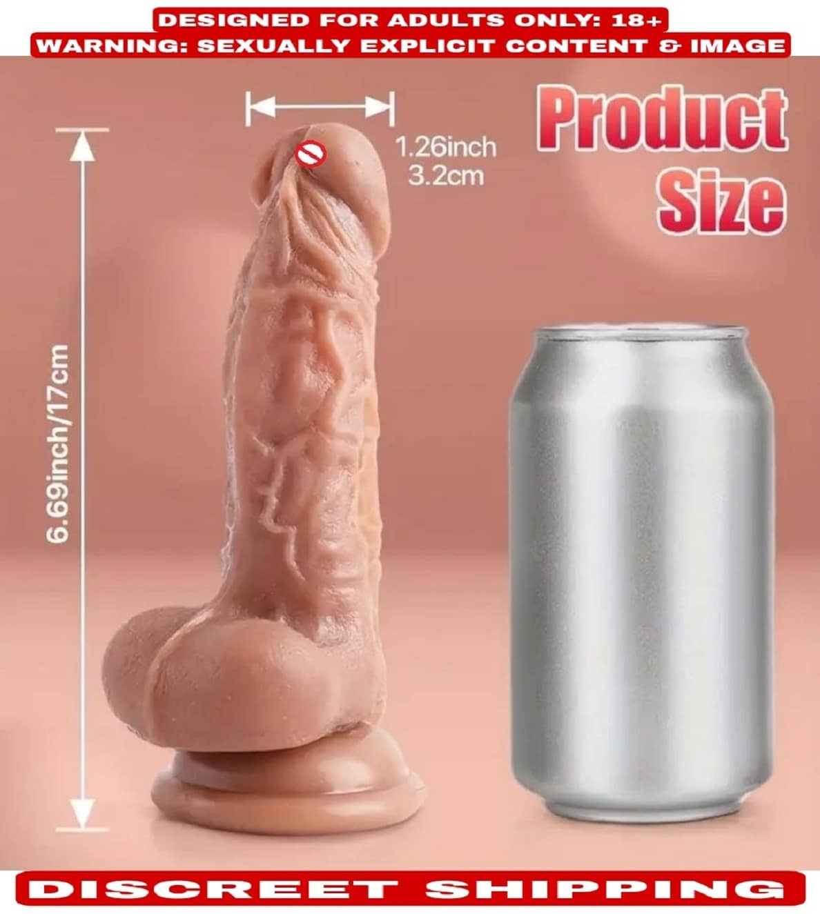 6.5 INCH STRONG VIBRATION FLEXIBLE REALISTIC G*SPOT VIBRATING SUCTION DILDO BY KAMAHOUSE