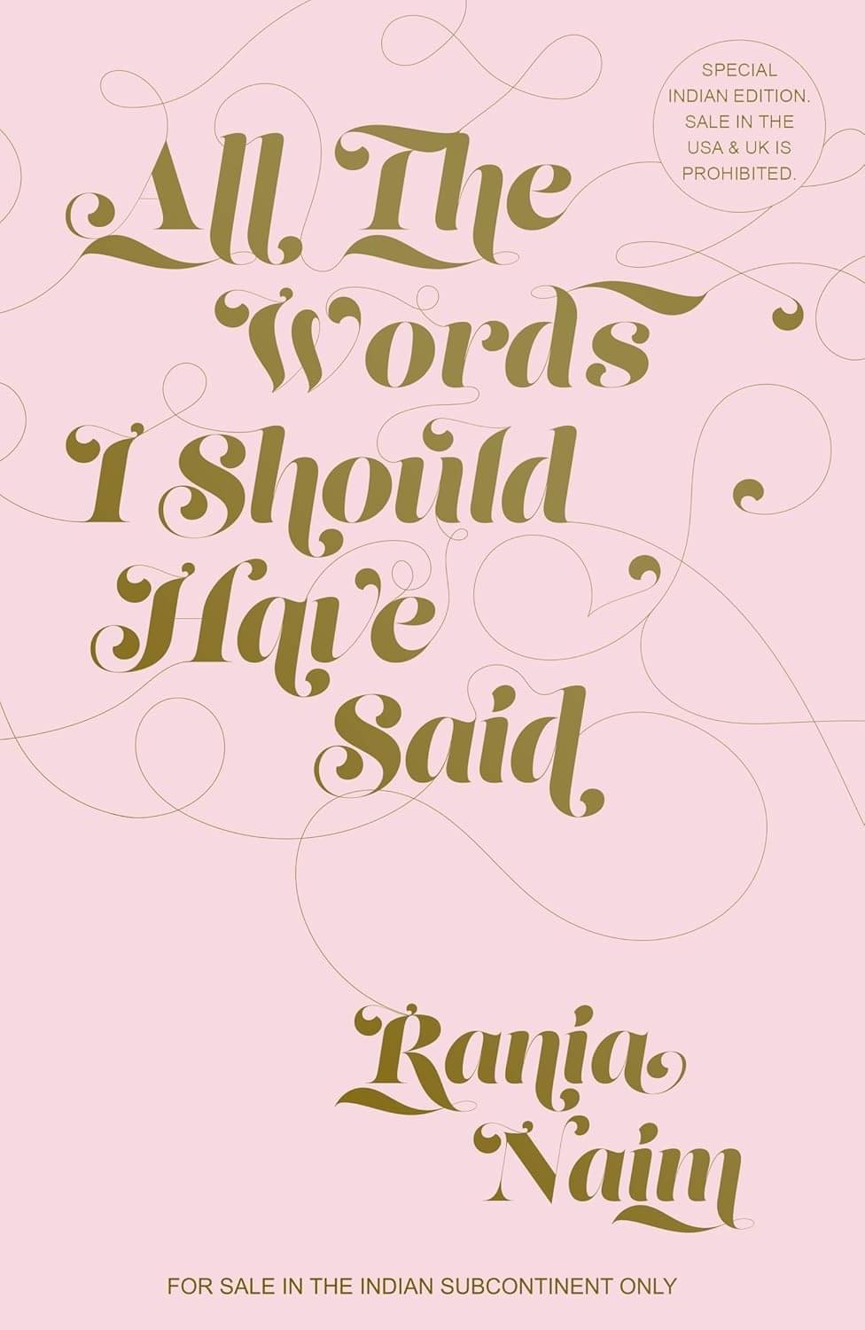     			All the Words I should Have Said