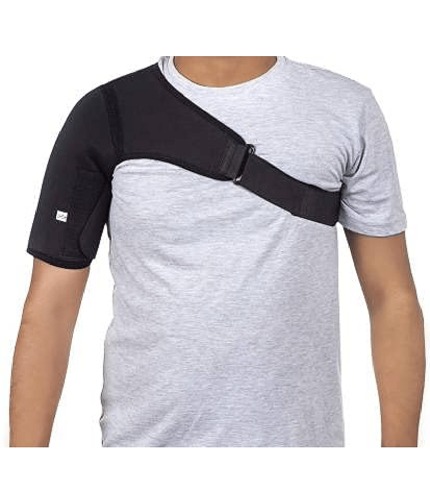 BORNIVA Black Shoulder Support ( Pack of 1 ) - Sports and Fitness Equipment | Buy online on ZillyBuy