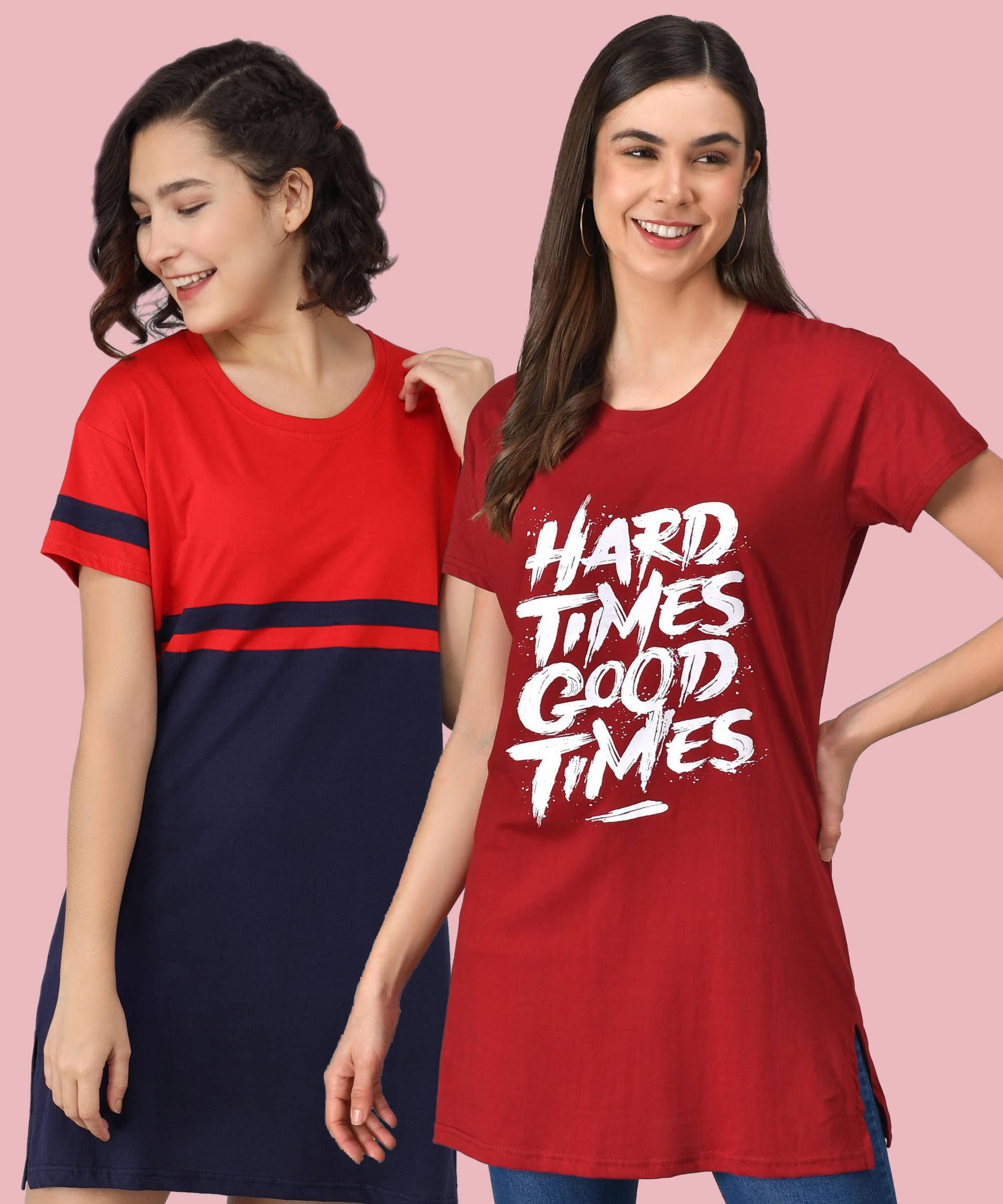 Christy World Women Cotton Printed Regular Fit Round Neck T-Shirt ( Multicolor ) Christy World Women Cotton Printed Regular Fit Round Neck T-Shirt ( Multicolor )