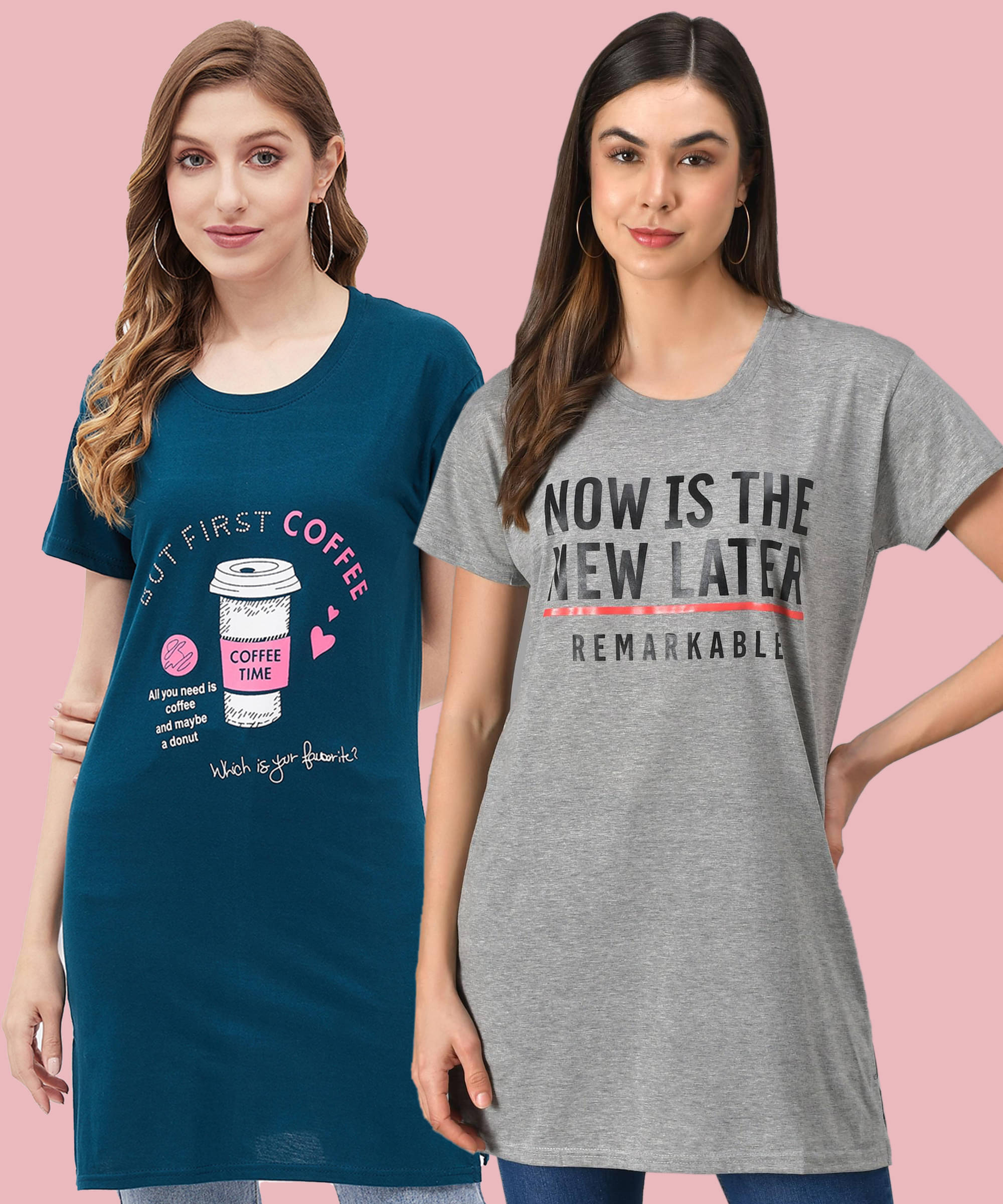 Christy World Women Cotton Printed Regular Fit Round Neck T-Shirt ( Multicolor ) Christy World Women Cotton Printed Regular Fit Round Neck T-Shirt ( Multicolor )