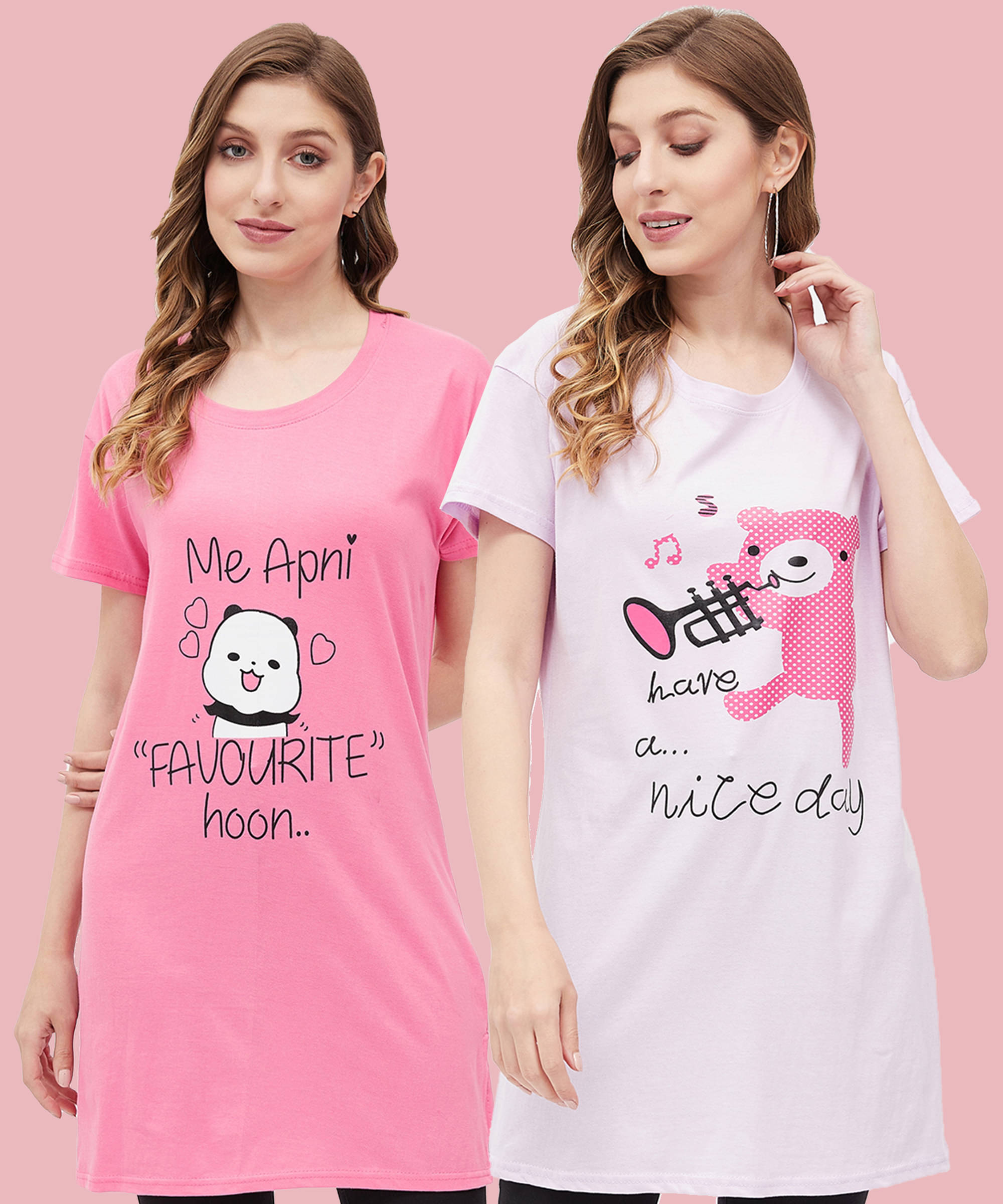 Christy World Women Cotton Printed Regular Fit Round Neck T-Shirt ( Multicolor ) Christy World Women Cotton Printed Regular Fit Round Neck T-Shirt ( Multicolor )