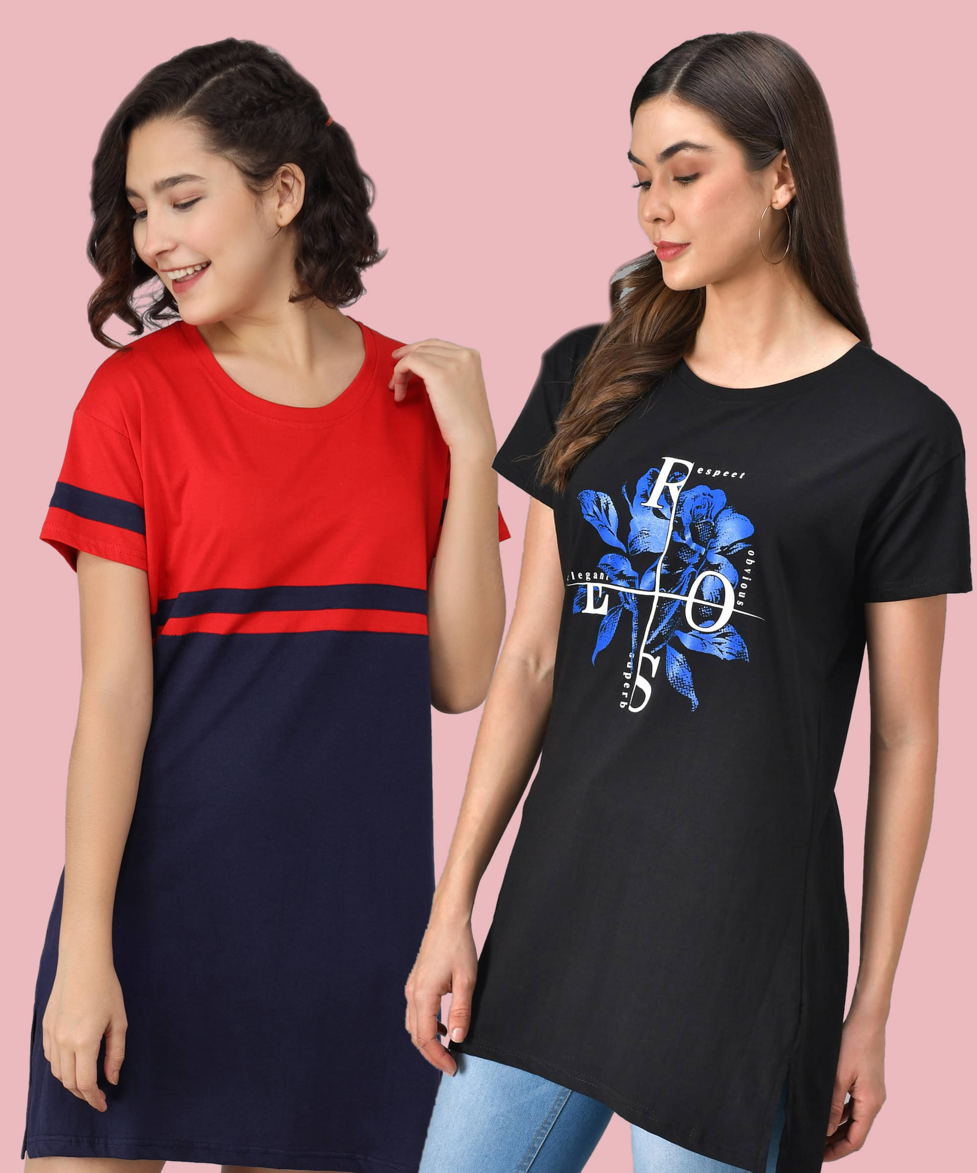 Christy World Women Cotton Printed Regular Fit Round Neck T-Shirt ( Multicolor ) Christy World Women Cotton Printed Regular Fit Round Neck T-Shirt ( Multicolor )