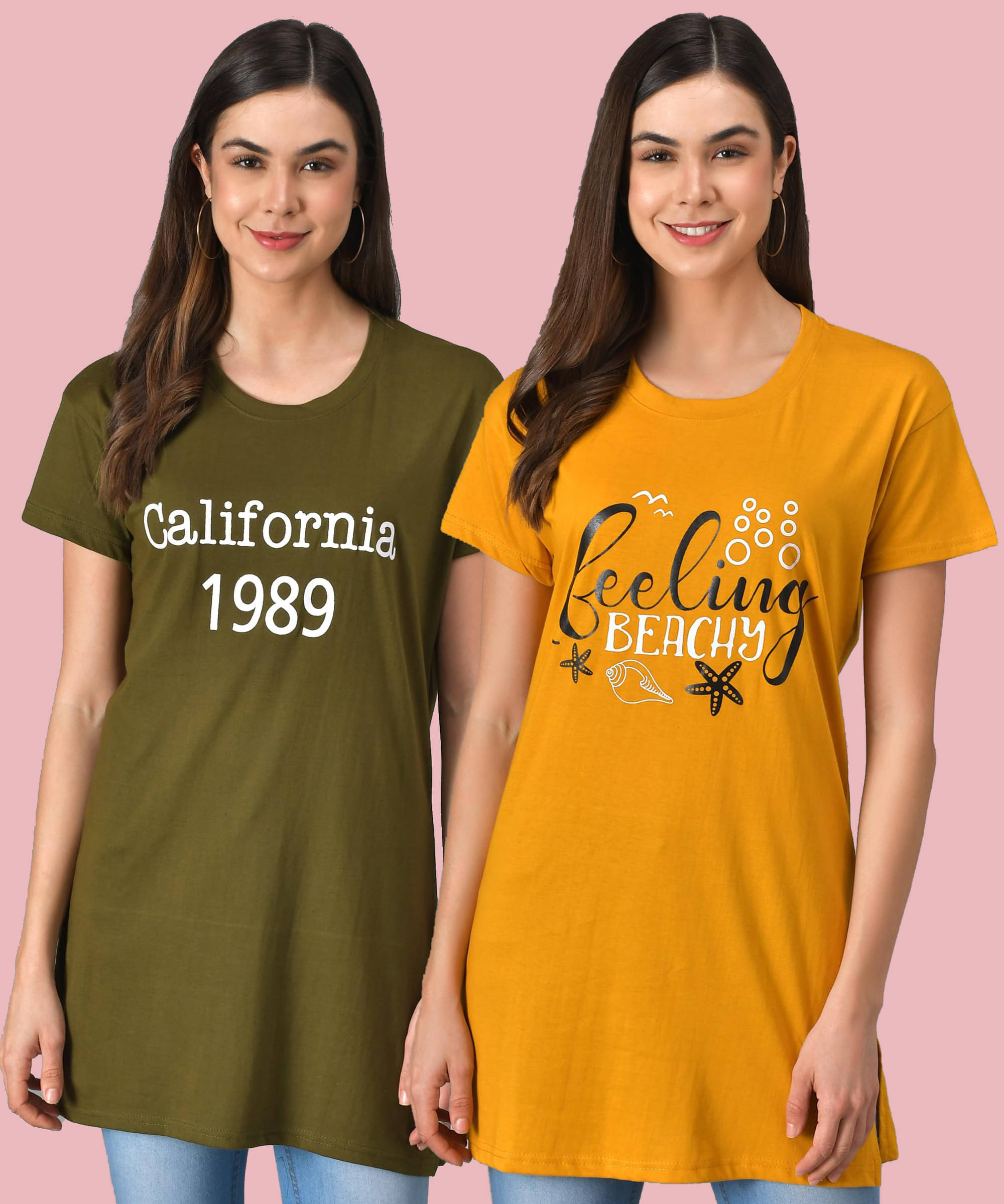 Christy World Women Cotton Printed Regular Fit Round Neck T-Shirt ( Multicolor ) Christy World Women Cotton Printed Regular Fit Round Neck T-Shirt ( Multicolor )