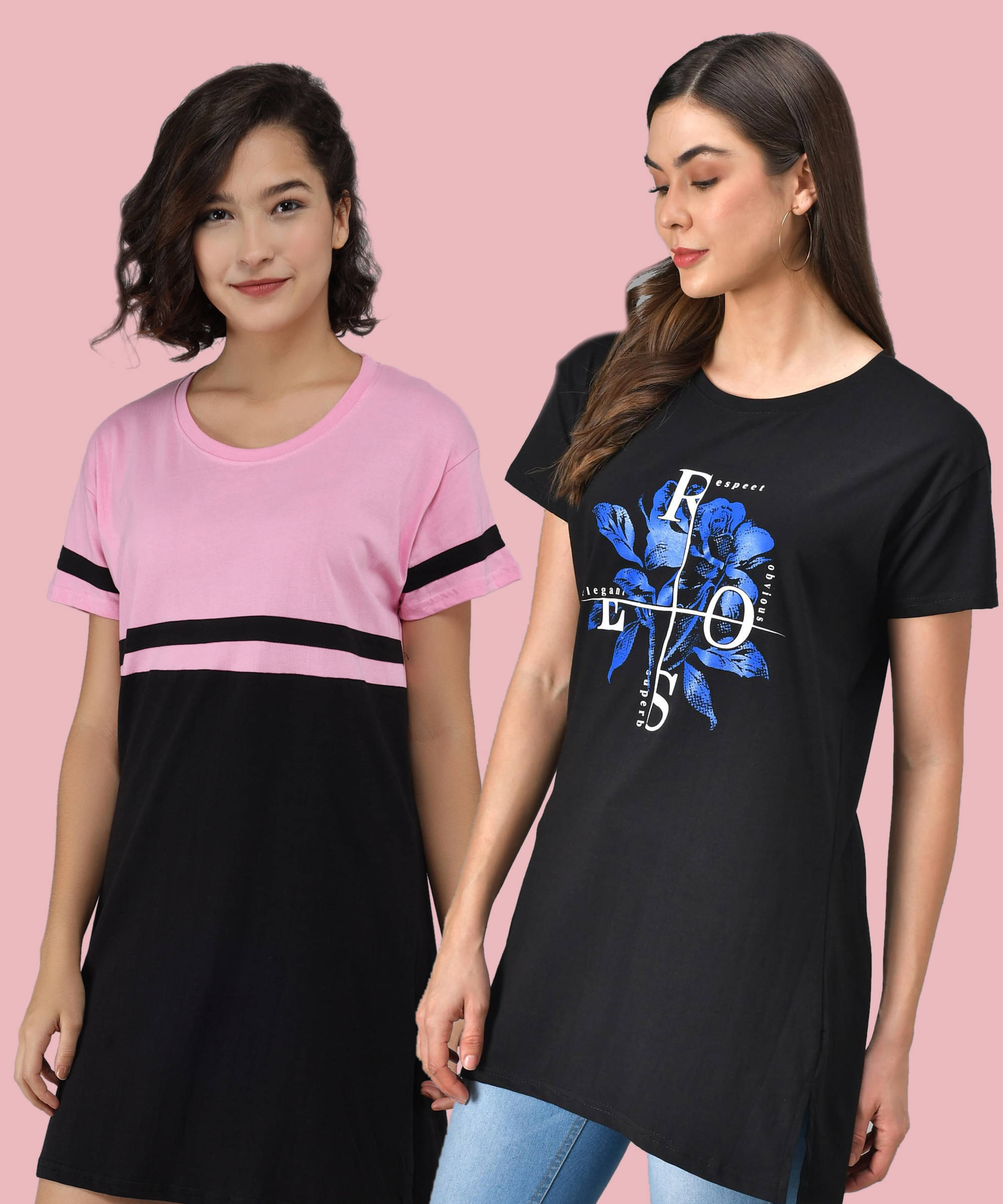 Christy World Women Cotton Printed Regular Fit Round Neck T-Shirt ( Multicolor )     			Christy World Women Cotton Printed Regular Fit Round Neck T-Shirt ( Multicolor )