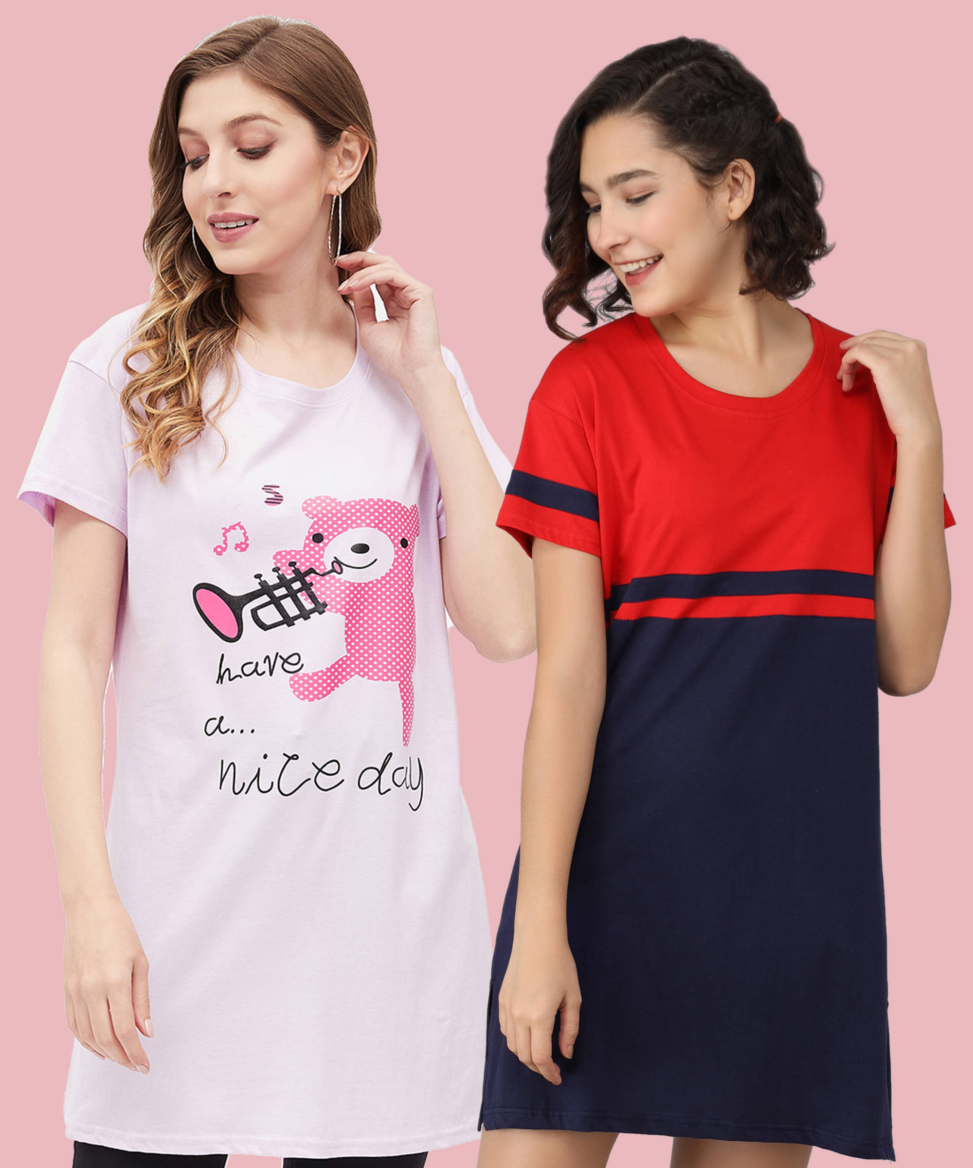 Christy World Women Cotton Printed Regular Fit Round Neck T-Shirt ( Multicolor ) Christy World Women Cotton Printed Regular Fit Round Neck T-Shirt ( Multicolor )