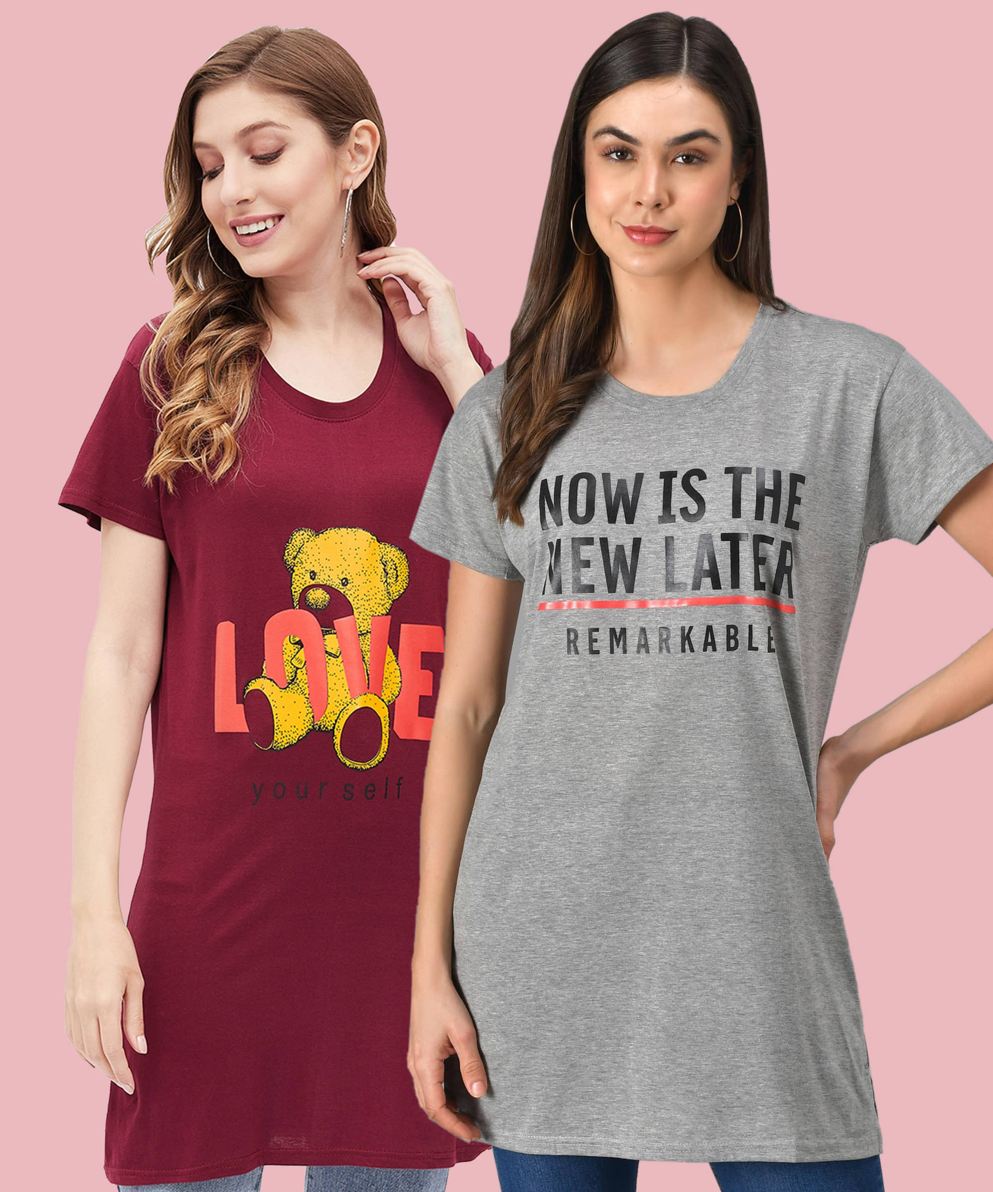     			Christy World Women Cotton Printed Regular Fit Round Neck T-Shirt ( Multicolor )