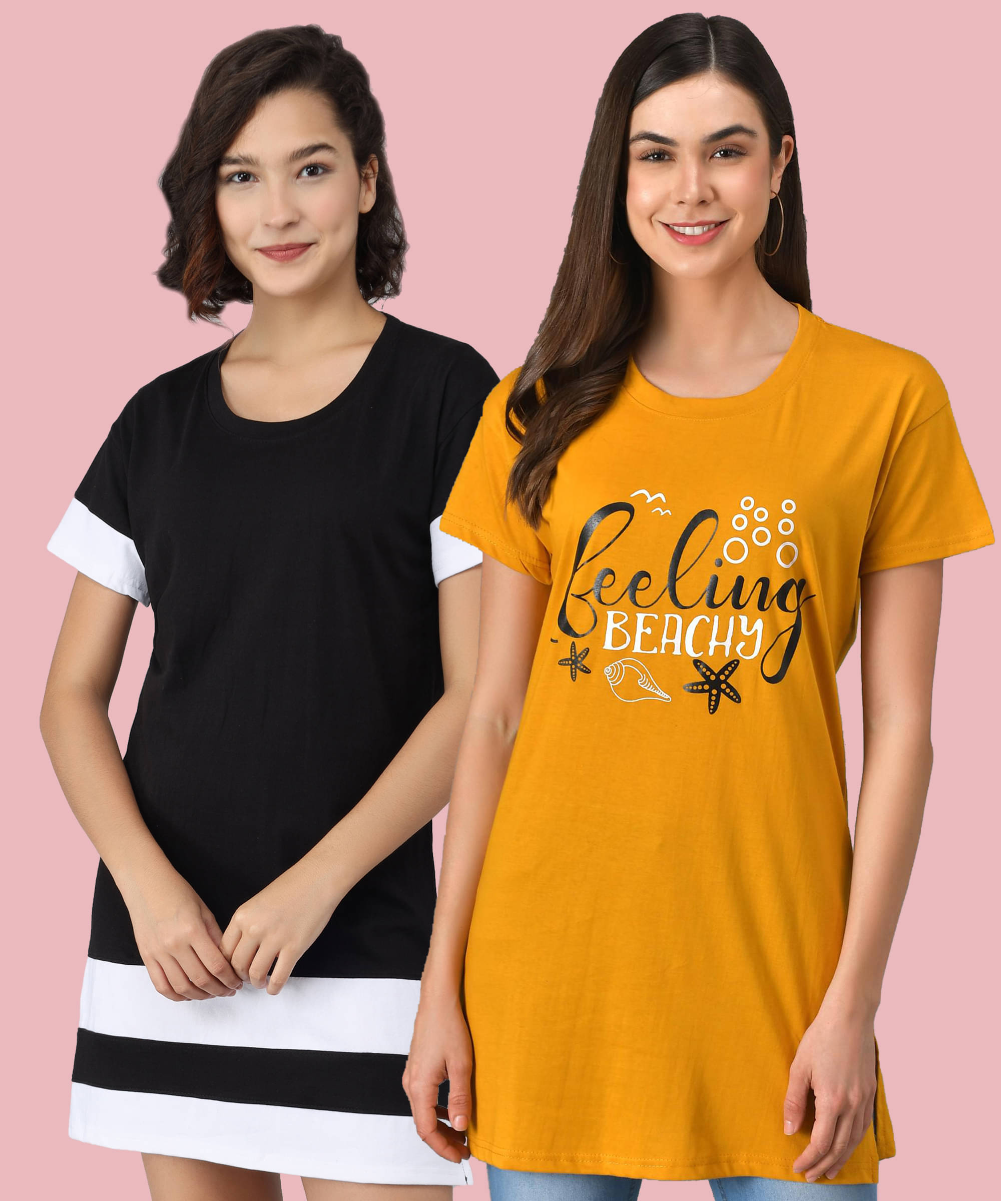 Christy World Women Cotton Printed Regular Fit Round Neck T-Shirt ( Multicolor ) Christy World Women Cotton Printed Regular Fit Round Neck T-Shirt ( Multicolor )