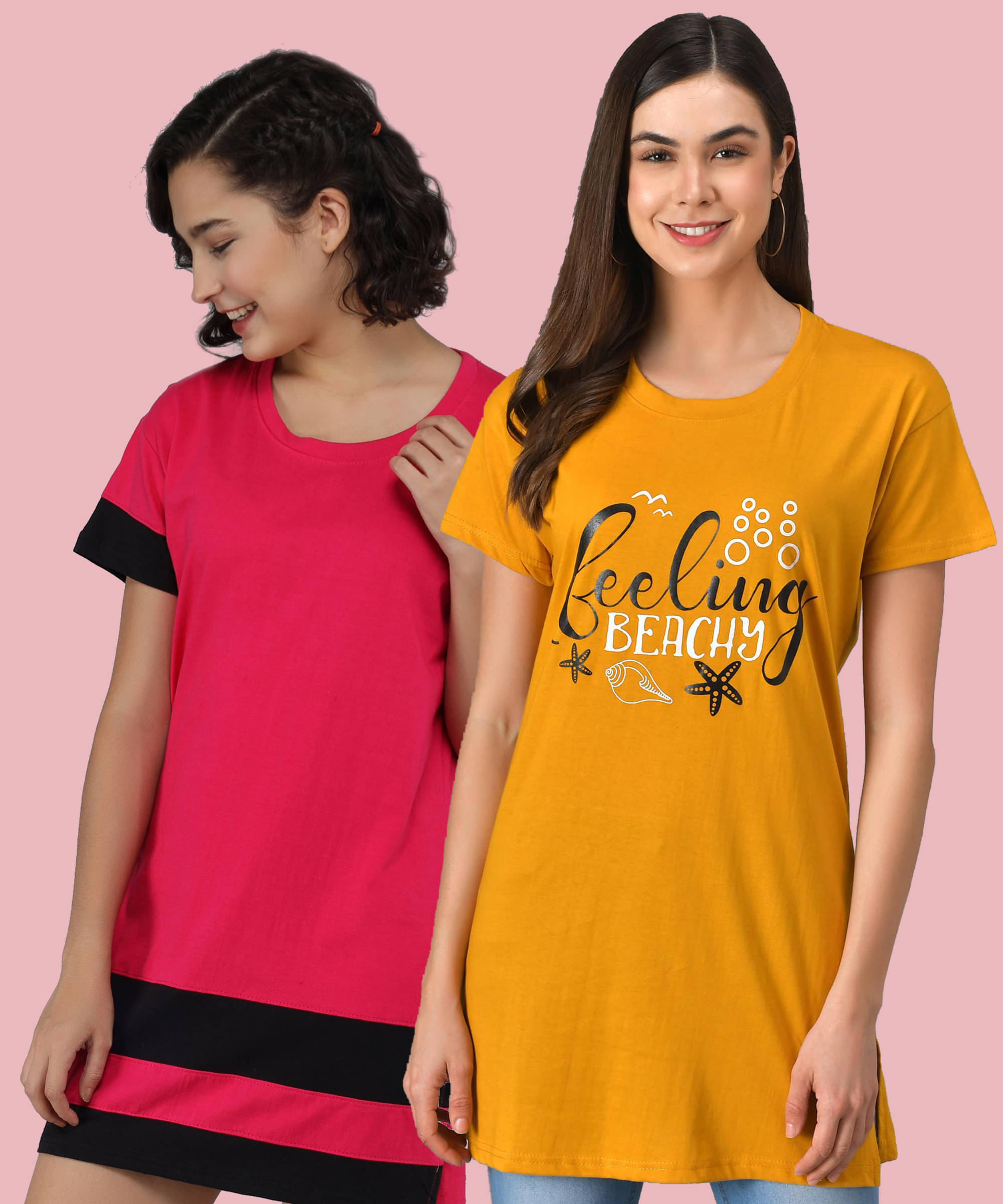     			Christy World Women Cotton Printed Regular Fit Round Neck T-Shirt ( Multicolor )